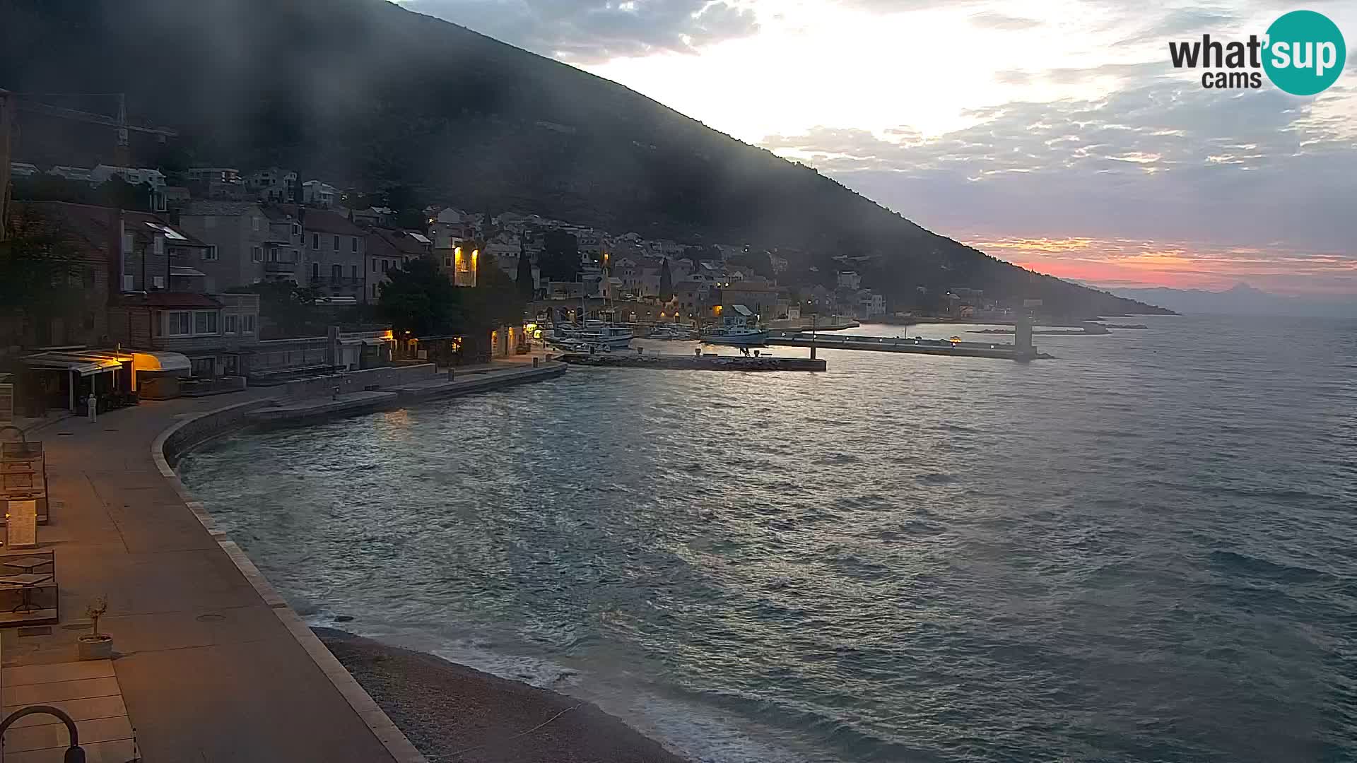Webcam Bol Centre-Ville & Marina – Vue en direct depuis Bol, île de Brač
