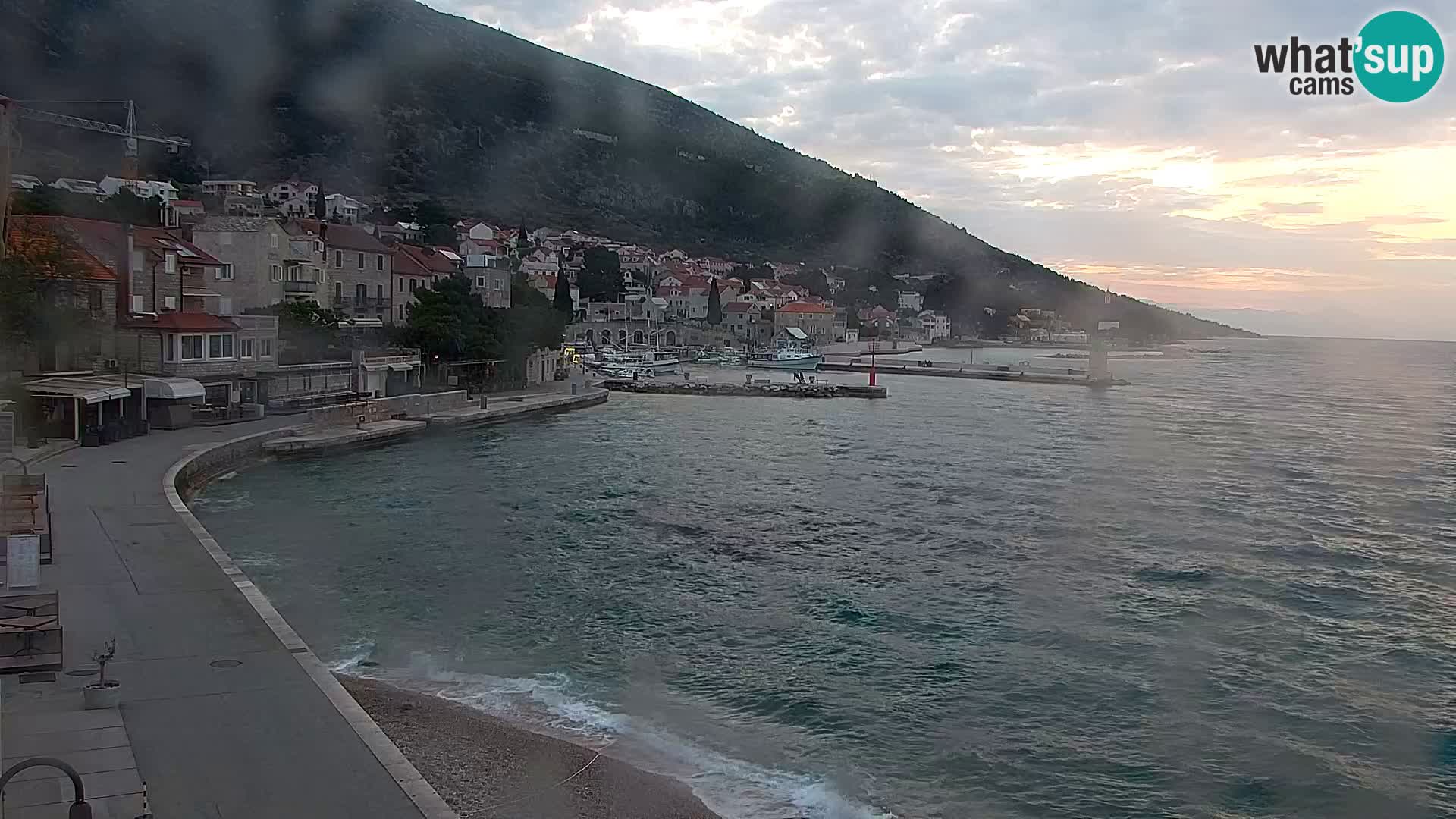 Webcam Bol Centre-Ville & Marina – Vue en direct depuis Bol, île de Brač