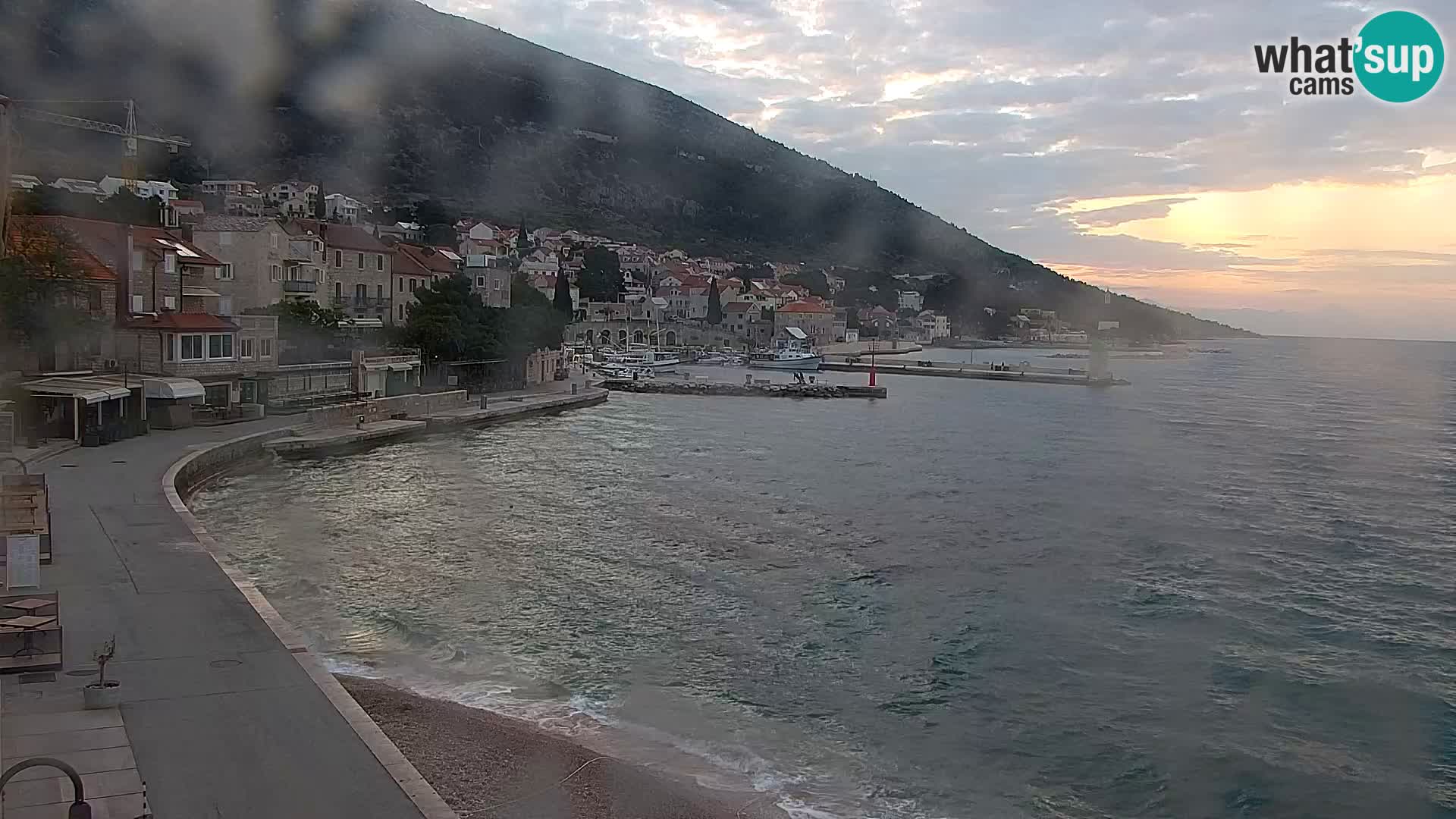 Webcam Bol centre-ville & marina – Vue en direct depuis Bol, île de Brač