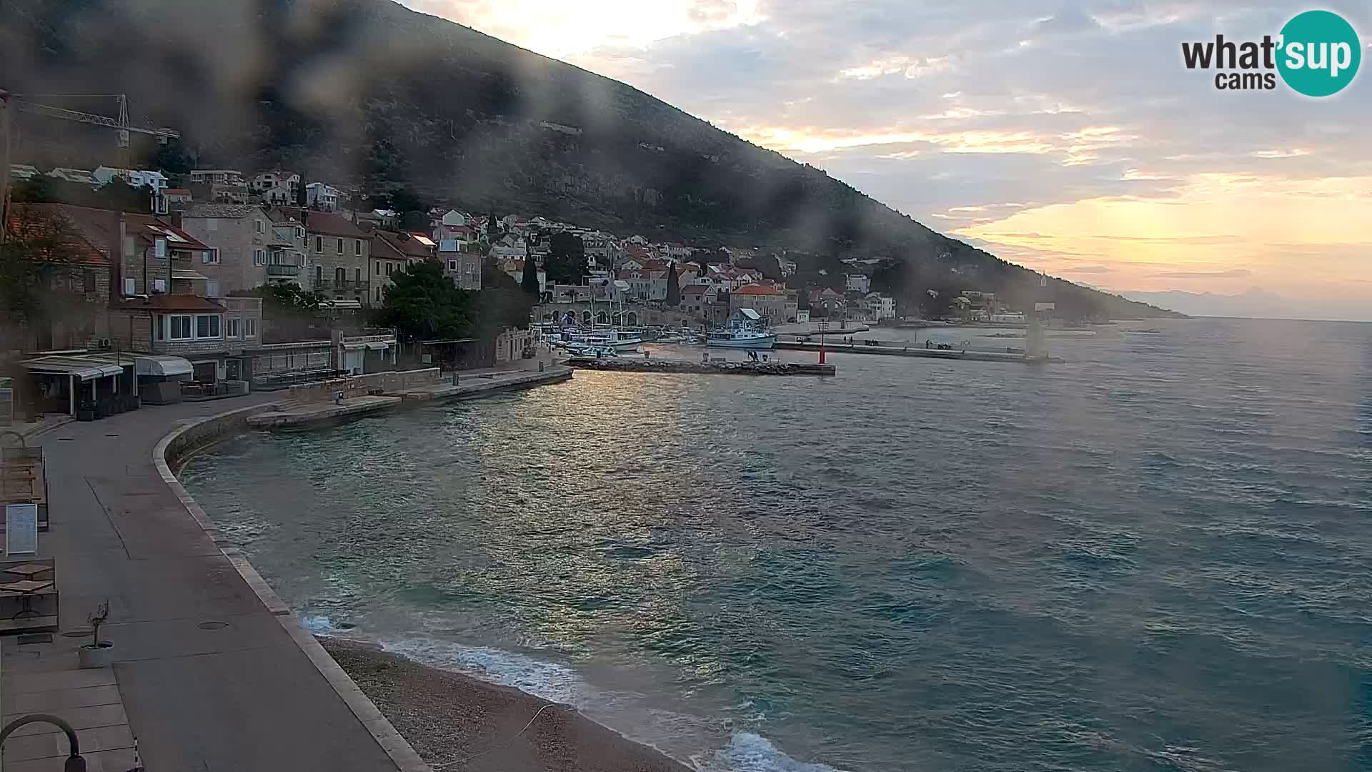 Webcam Bol centre-ville & marina – Vue en direct depuis Bol, île de Brač