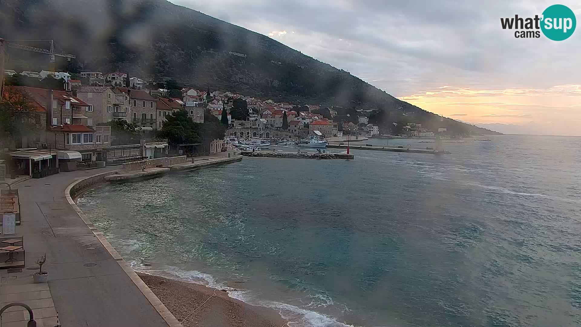 Webcam Bol centre-ville & marina – Vue en direct depuis Bol, île de Brač