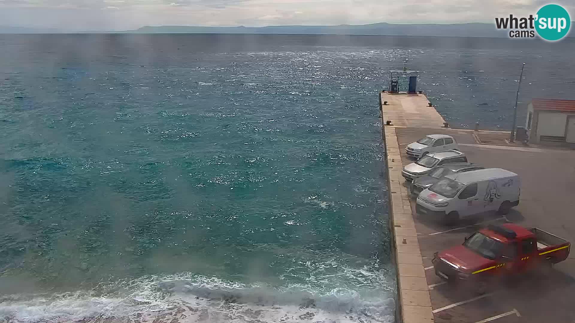 Webcam Bol Centro e Marina – Vista live dal porto di Bol