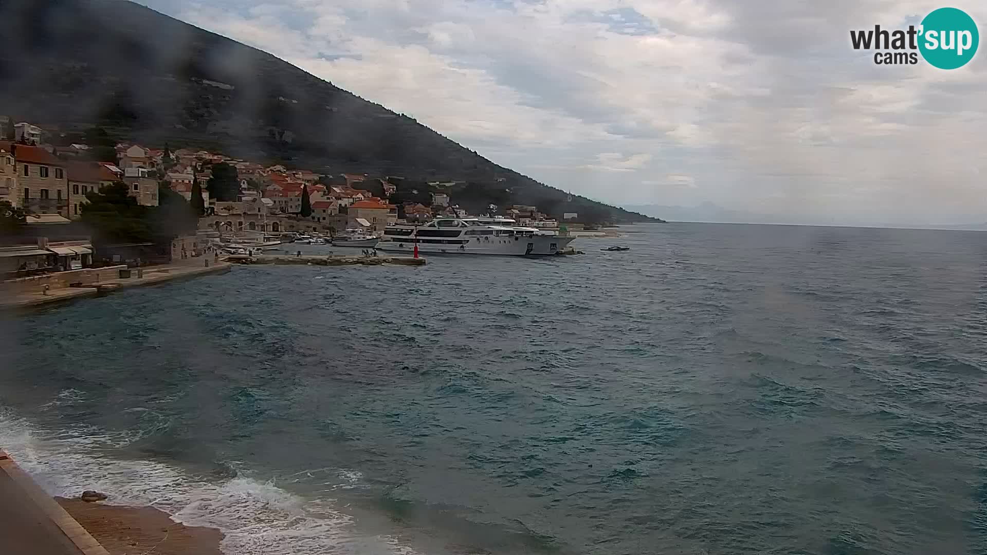 Webcam Bol Centre-Ville & Marina – Vue en direct depuis Bol, île de Brač