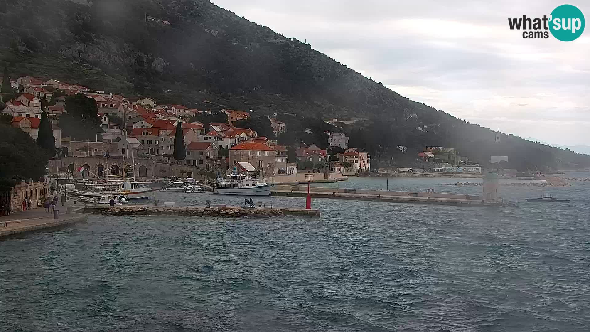 Webcam Bol Centre-Ville & Marina – Vue en direct depuis Bol, île de Brač