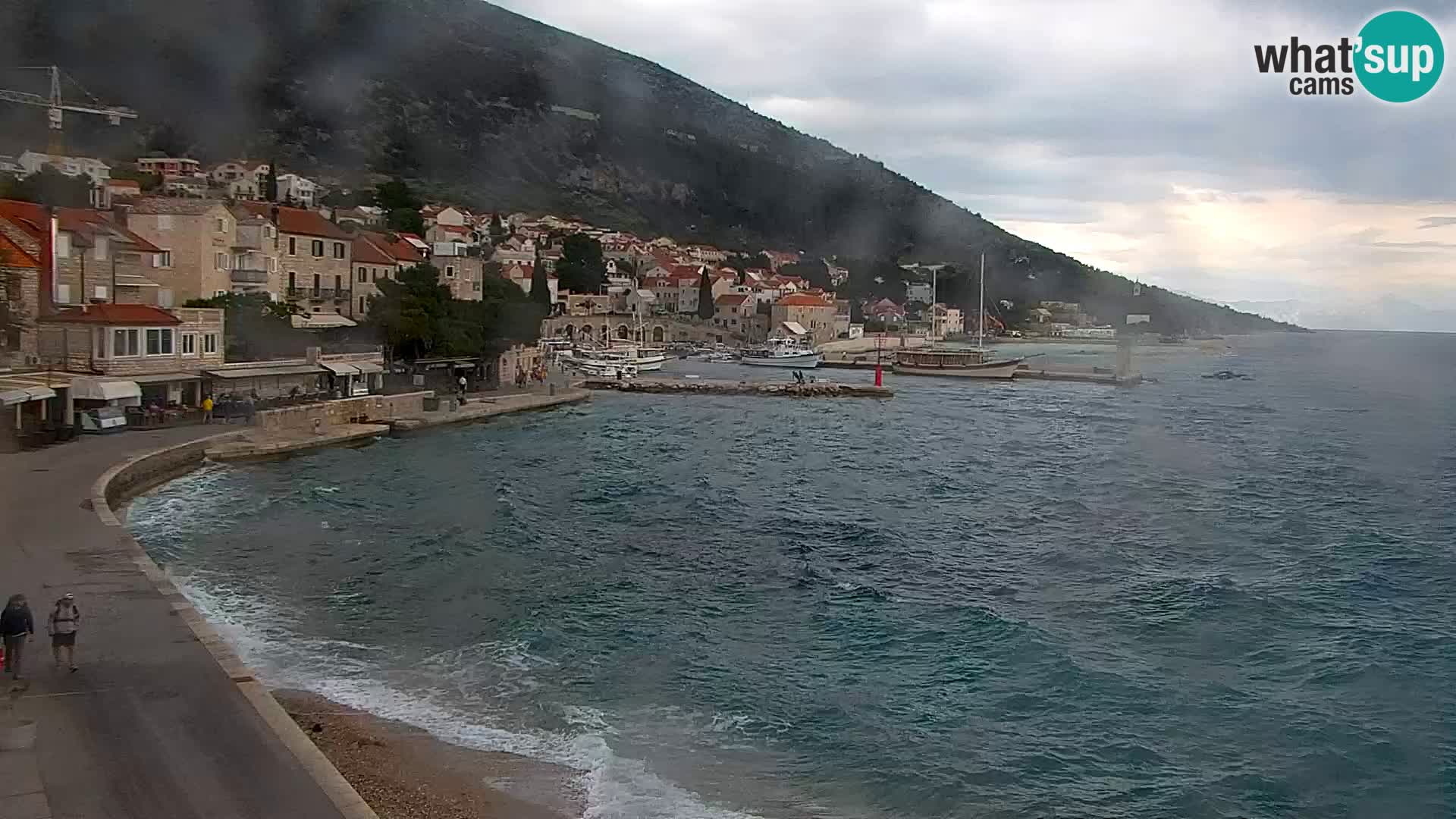 Webcam Bol centre-ville & marina – Vue en direct depuis Bol, île de Brač