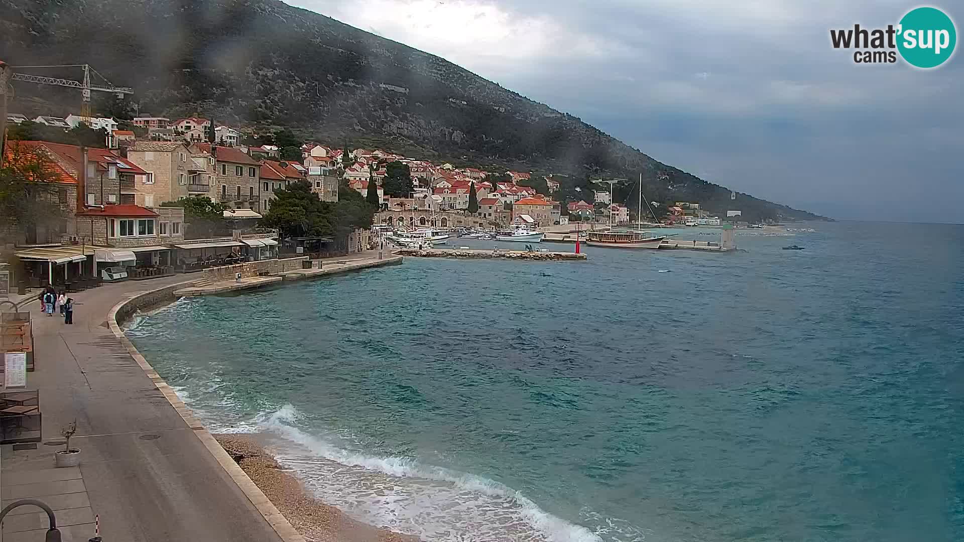 Webcam Bol Centre-Ville & Marina – Vue en direct depuis Bol, île de Brač