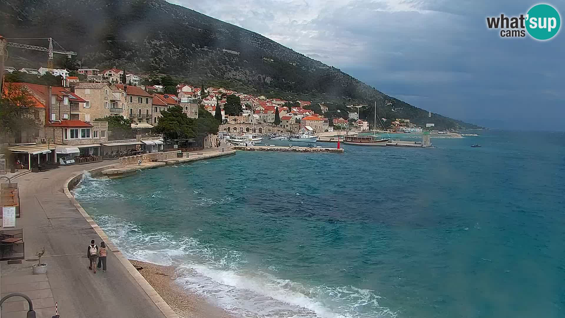 Webcam Bol Centro e Marina – Vista live dal porto di Bol