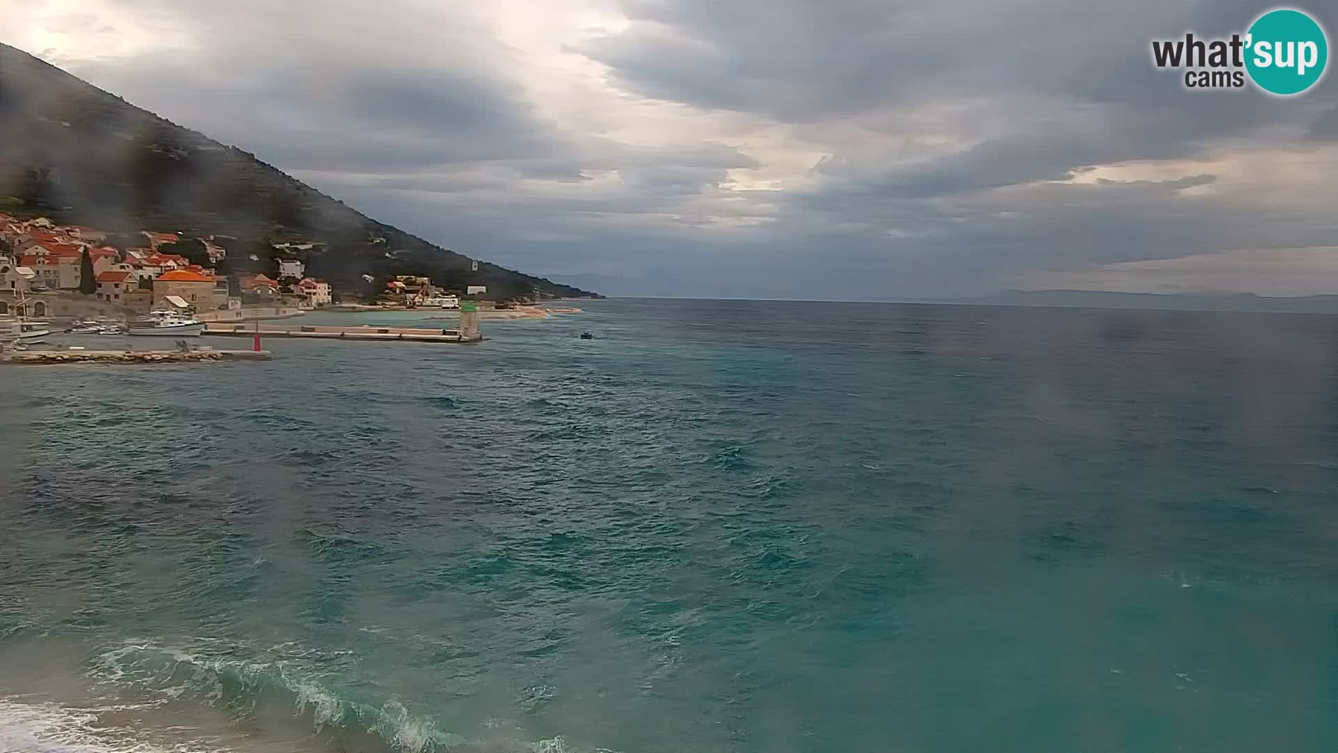 Webcam Bol centre-ville & marina – Vue en direct depuis Bol, île de Brač