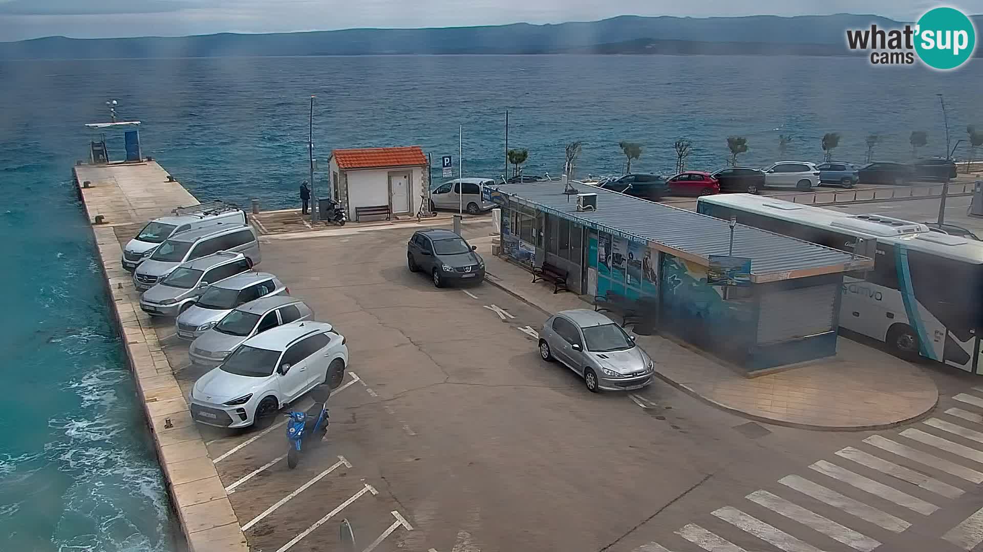 Webcam Bol centre-ville & marina – Vue en direct depuis Bol, île de Brač