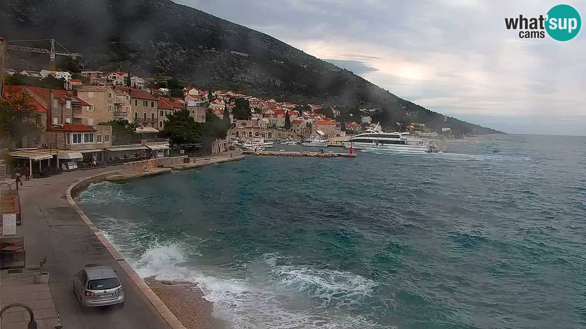 Webcam Bol centre-ville & marina – Vue en direct depuis Bol, île de Brač