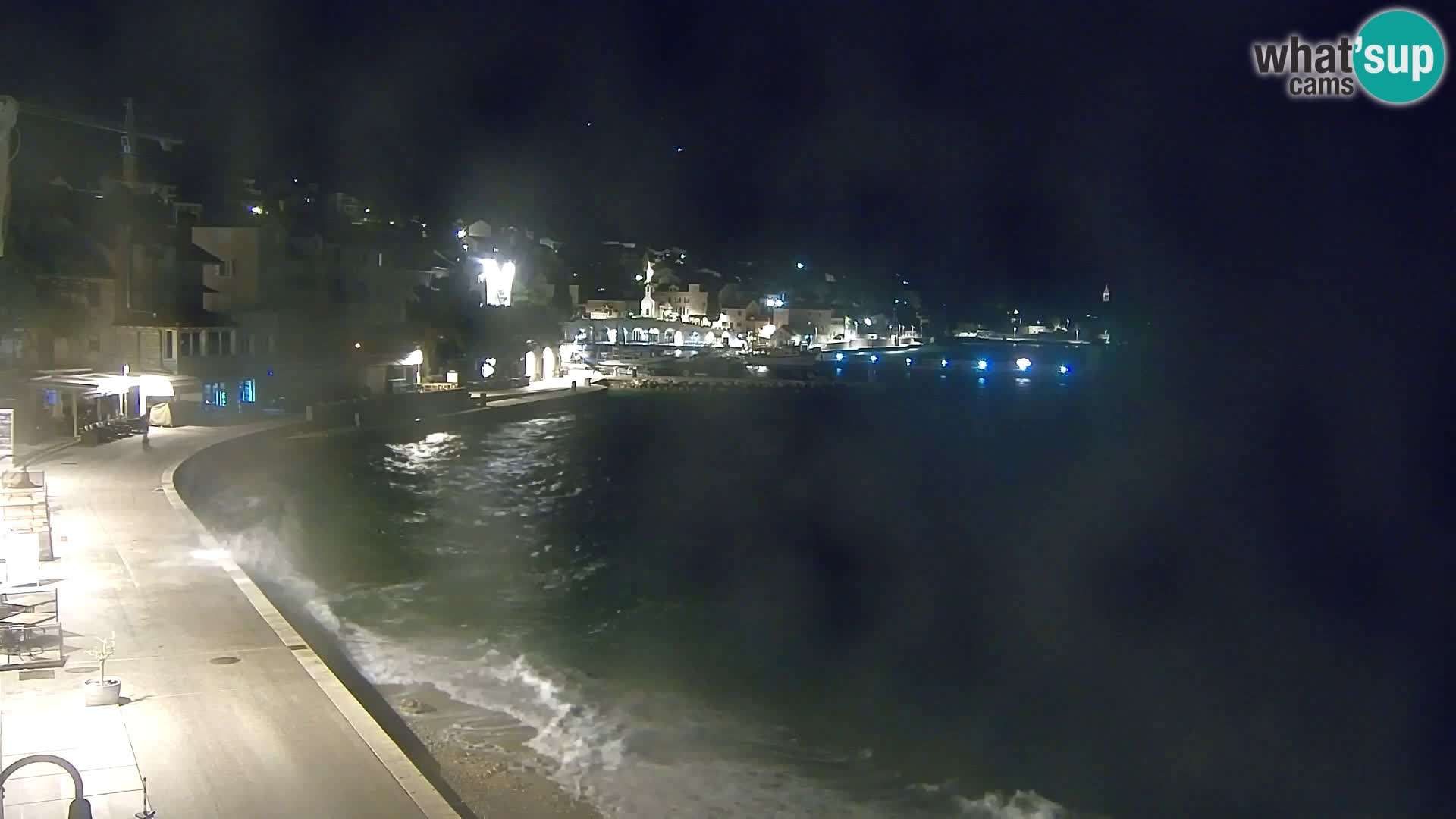 Webcam Bol Centro e Marina – Vista live dal porto di Bol