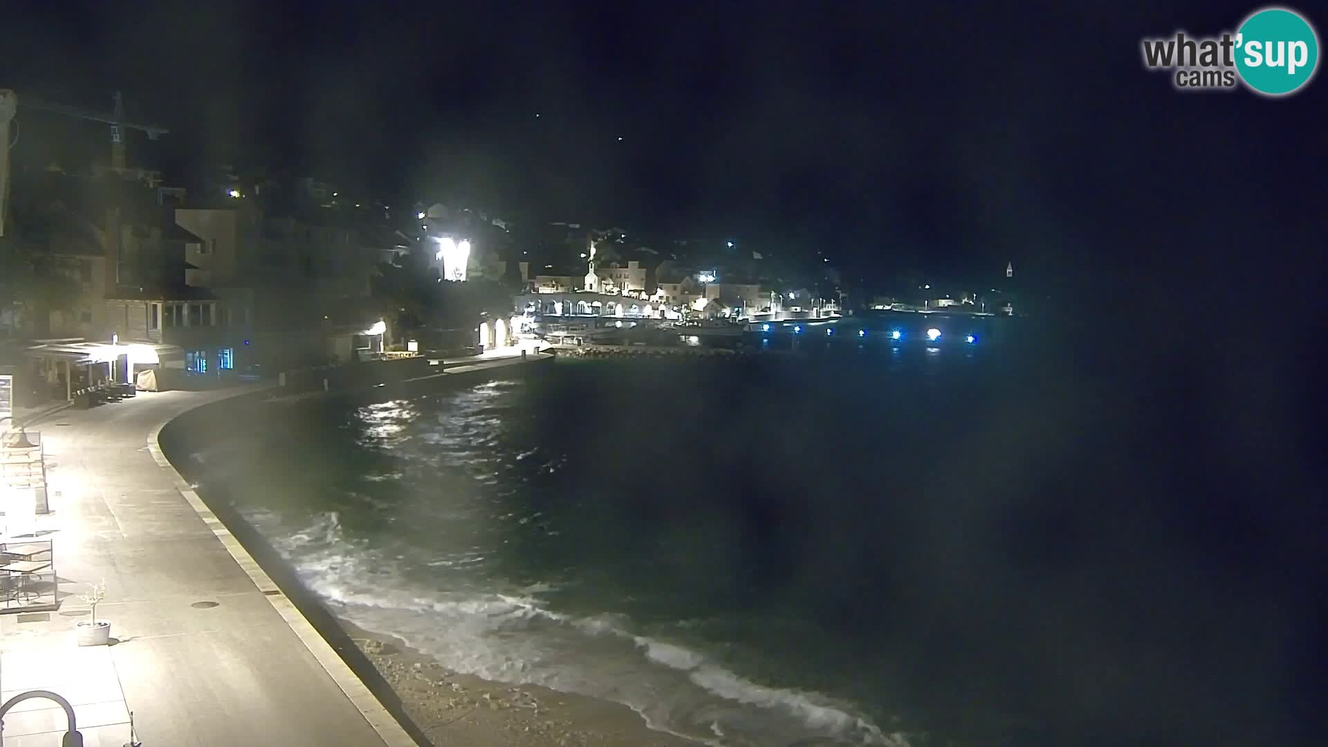 Webcam Bol Centro e Marina – Vista live dal porto di Bol