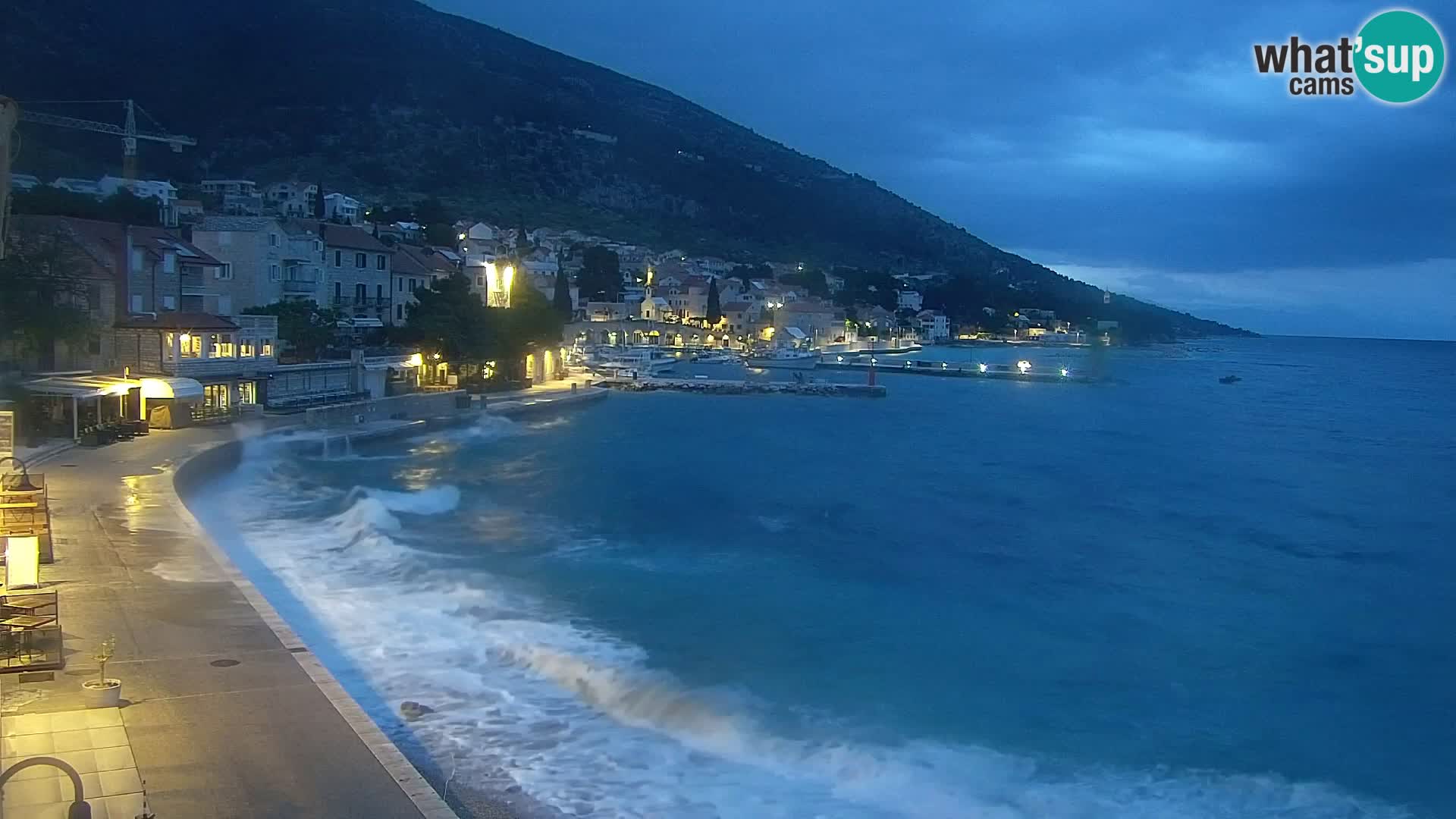Webcam Bol centre-ville & marina – Vue en direct depuis Bol, île de Brač