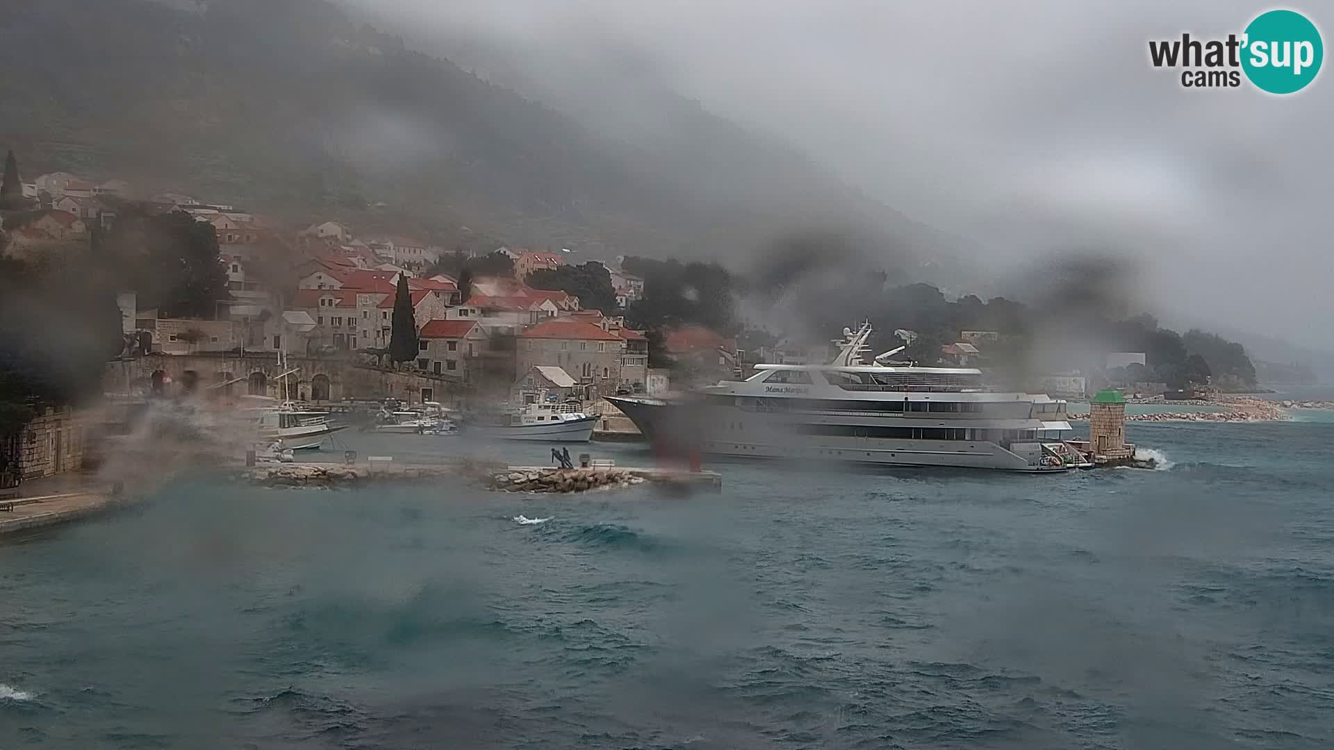 Webcam Bol Hafen & Ortszentrum – Liveblick aus Bol auf der Insel Brač