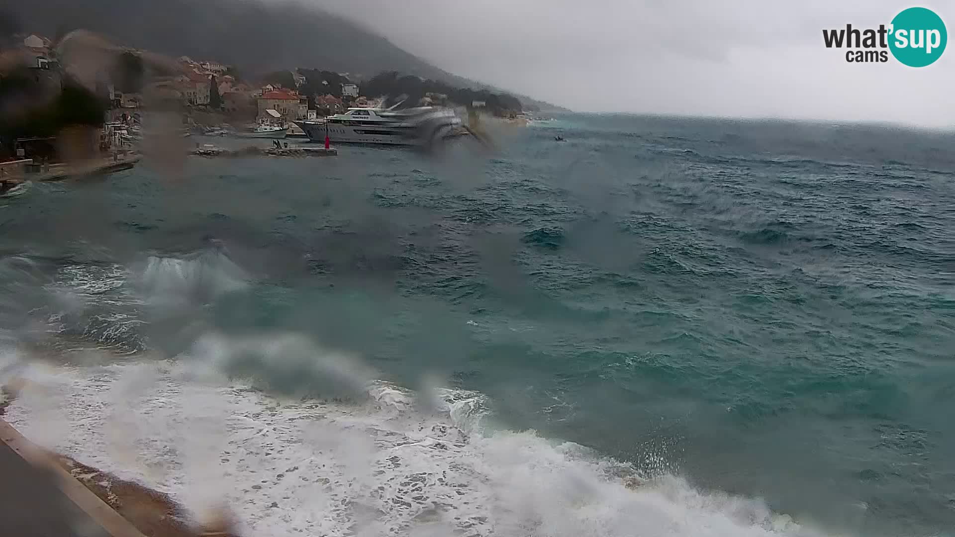 Webcam Bol centre-ville & marina – Vue en direct depuis Bol, île de Brač