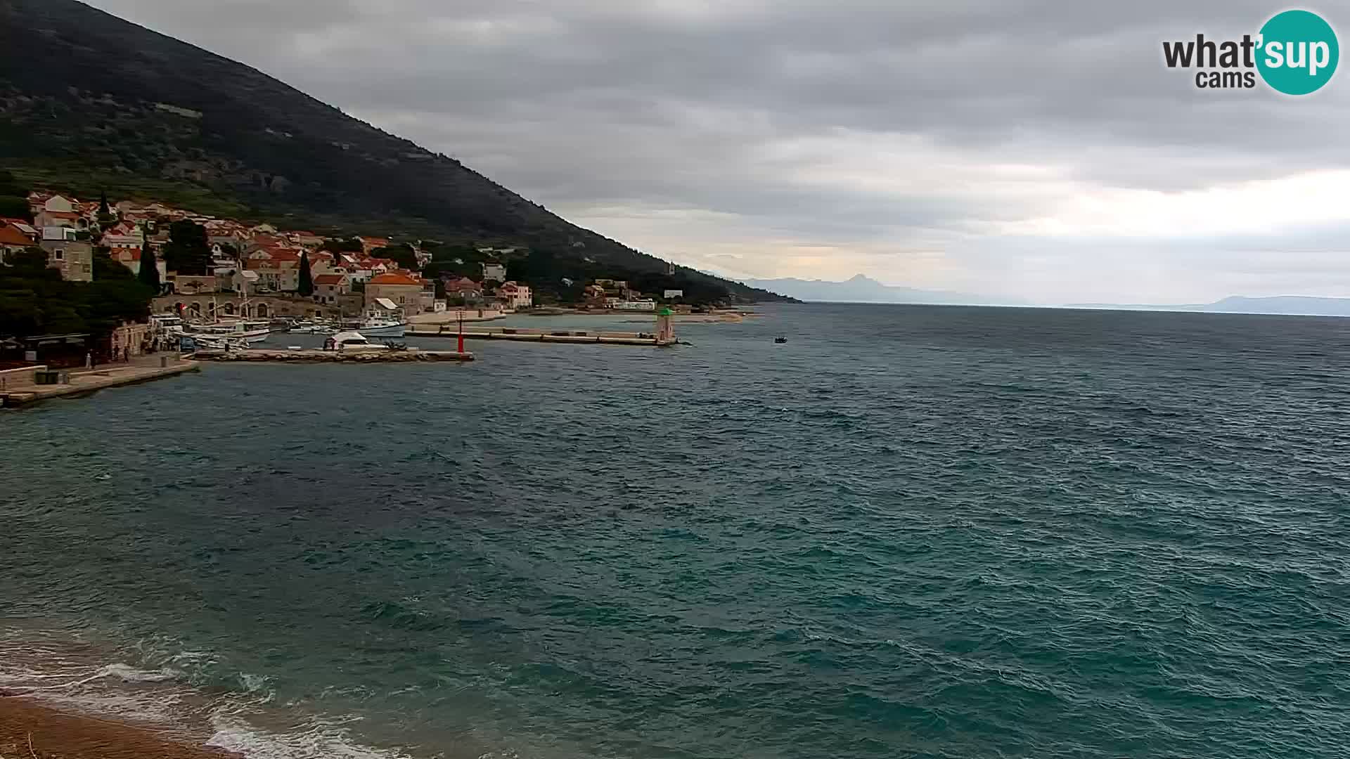 Webcam Bol centre-ville & marina – Vue en direct depuis Bol, île de Brač