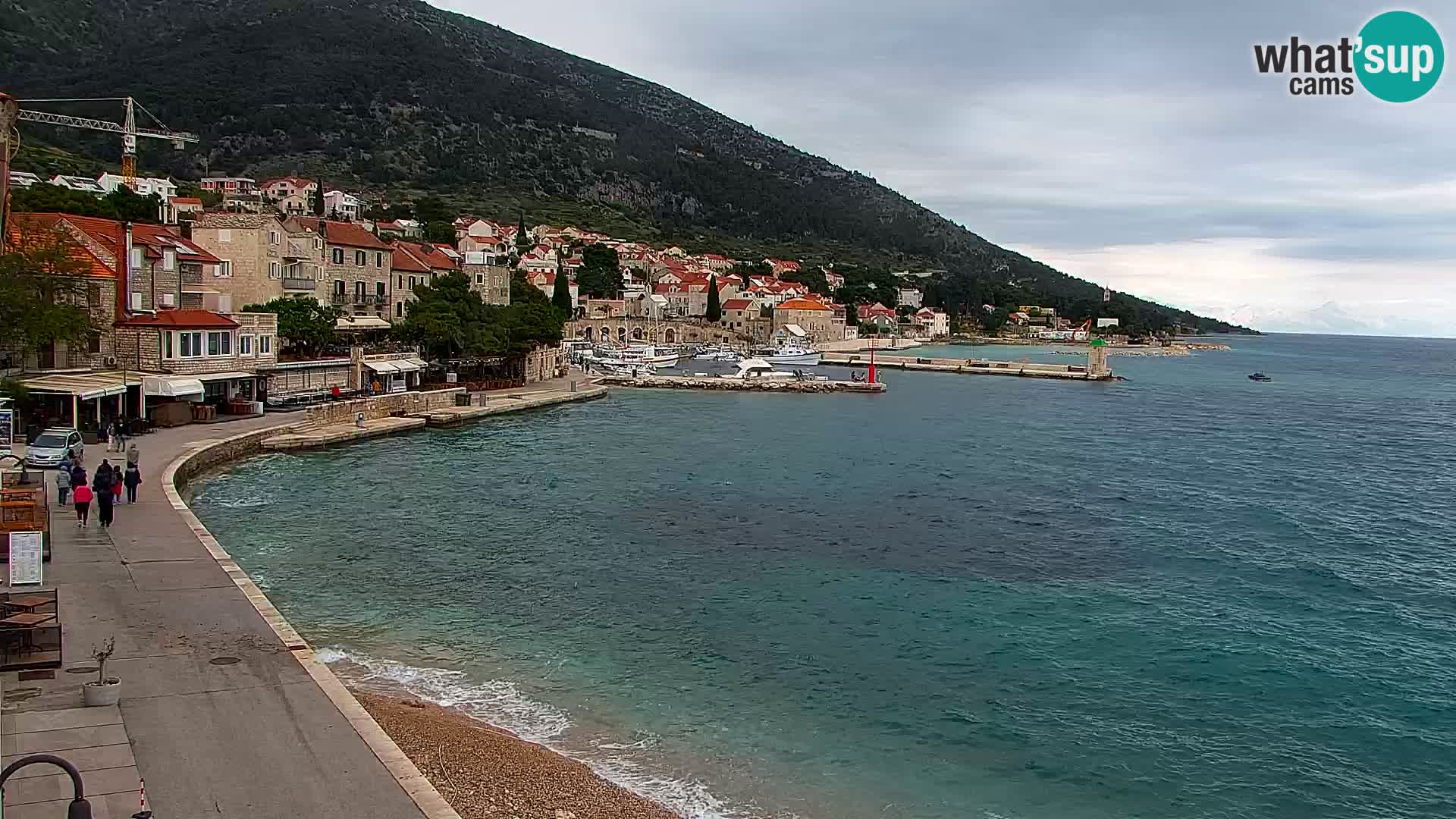 Webcam Bol Hafen & Ortszentrum – Liveblick aus Bol auf der Insel Brač