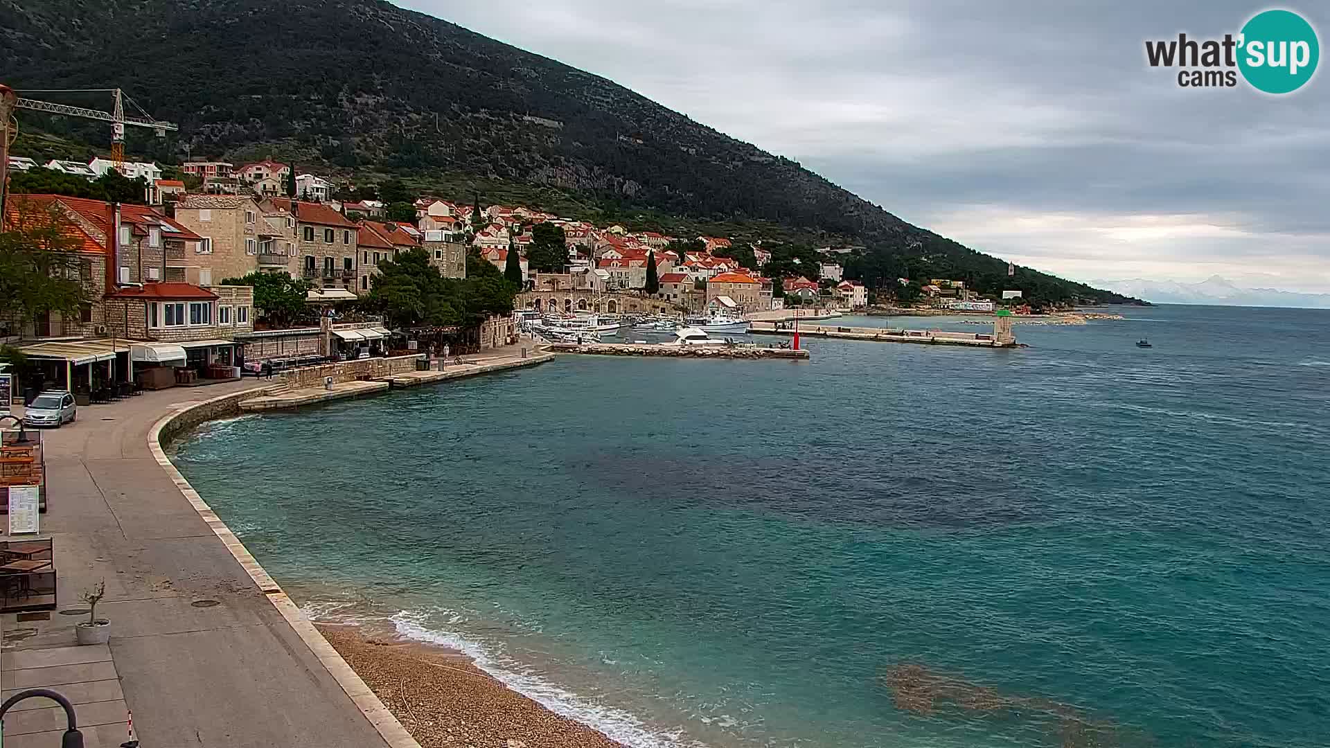 Webcam Bol centre-ville & marina – Vue en direct depuis Bol, île de Brač