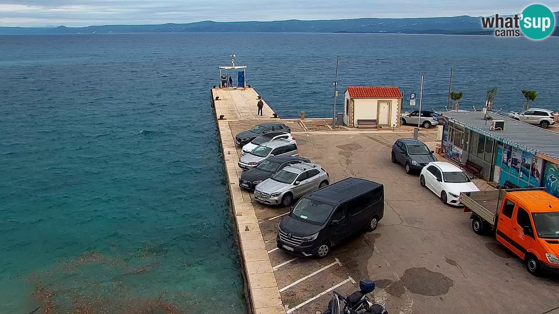 Webcam Bol centre-ville & marina – Vue en direct depuis Bol, île de Brač
