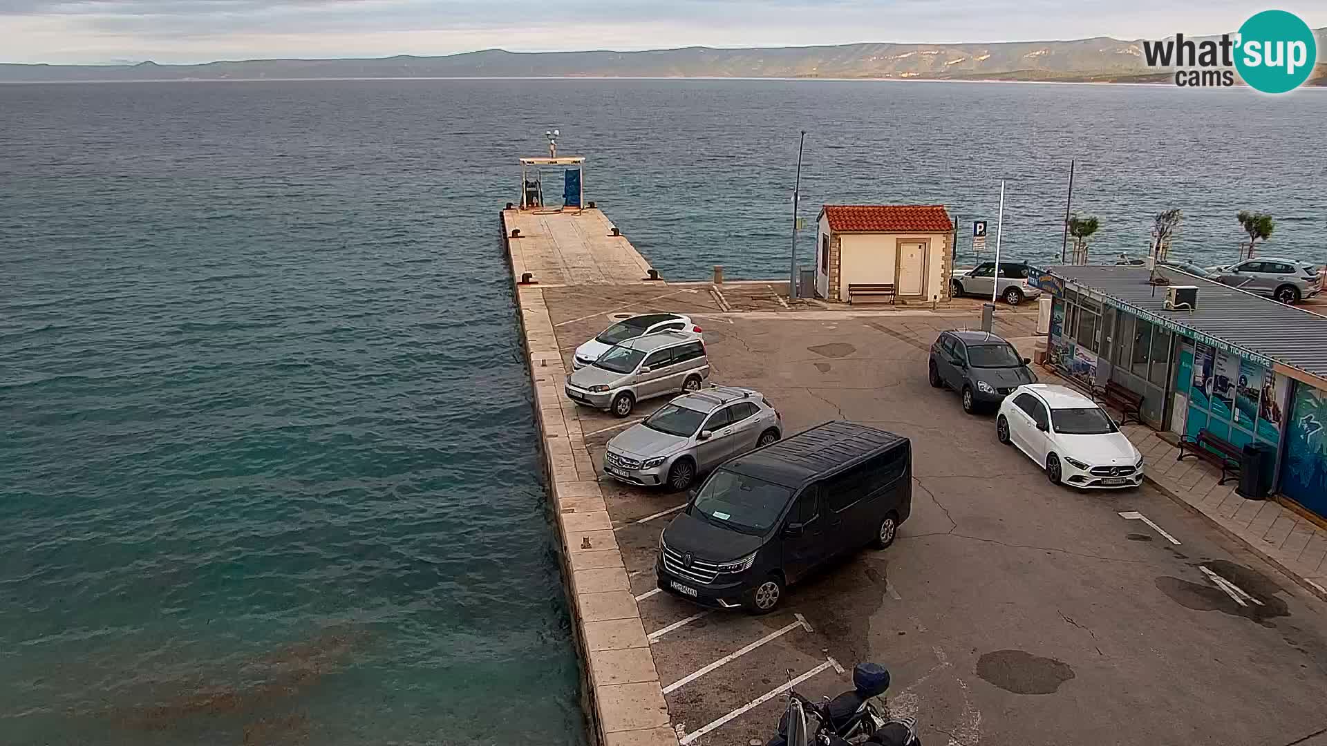 Webcam Bol centre-ville & marina – Vue en direct depuis Bol, île de Brač