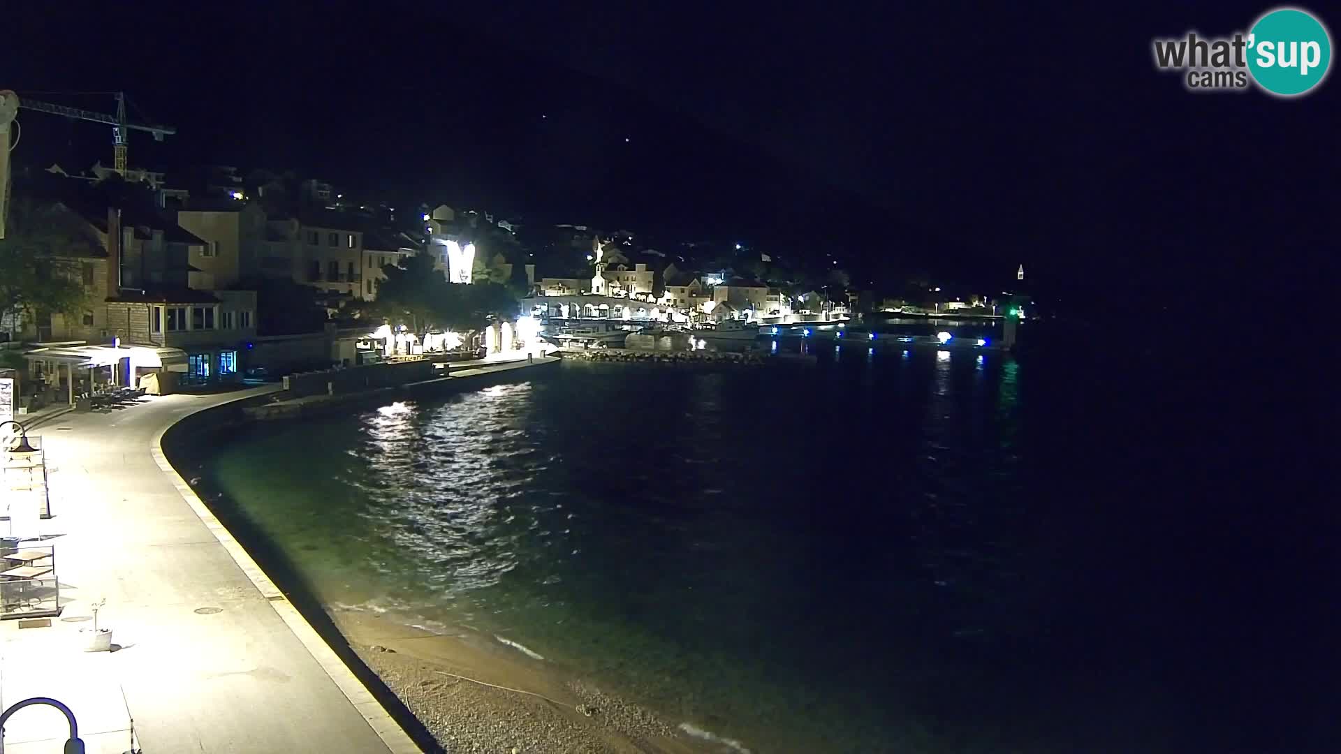 Webcam Bol Centro e Marina – Vista live dal porto di Bol