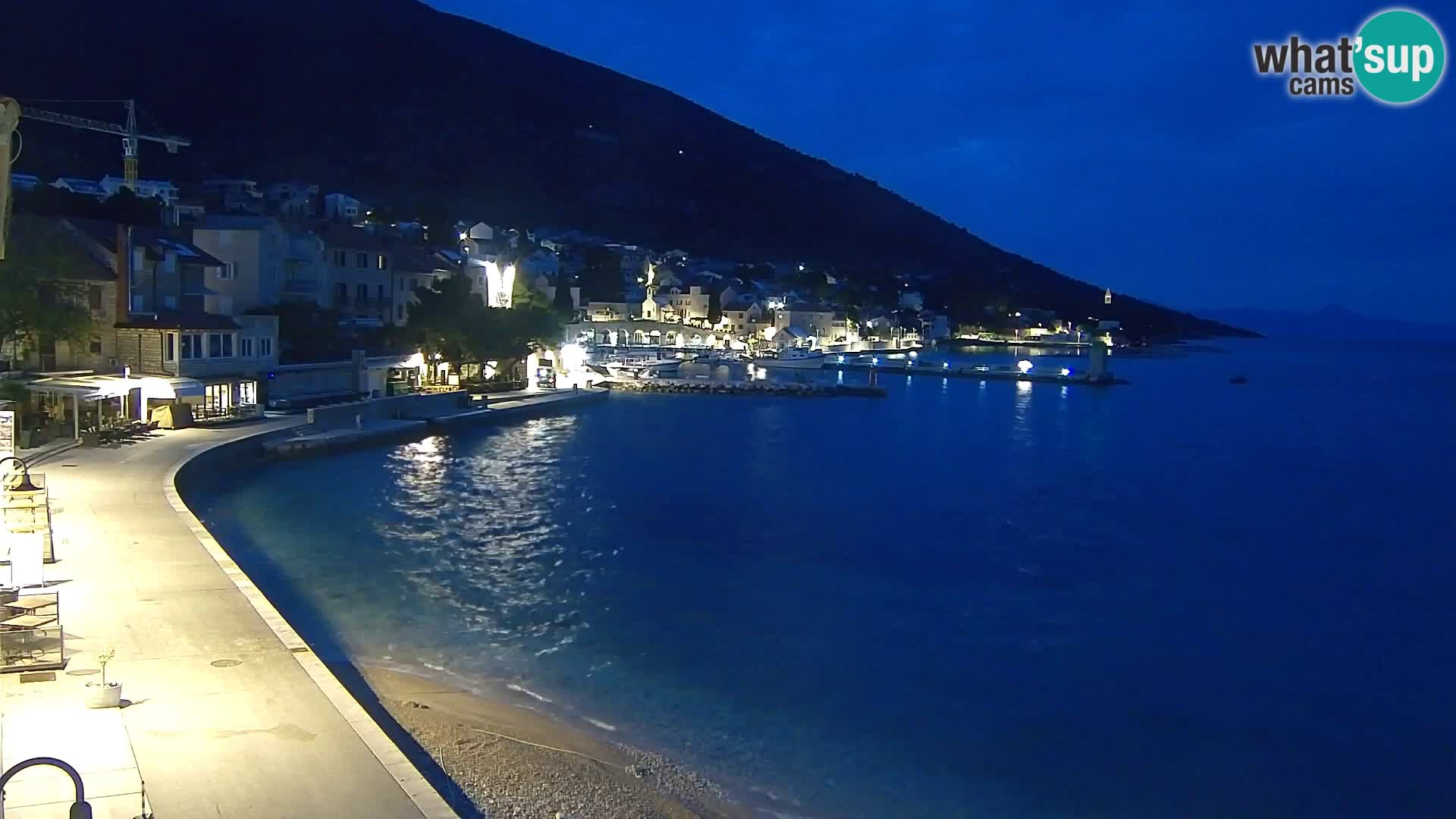 Webcam Bol Centre-Ville & Marina – Vue en direct depuis Bol, île de Brač