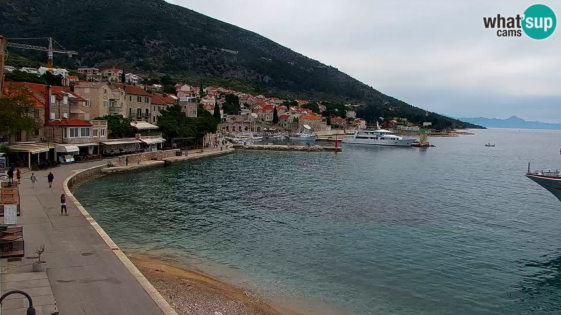 Webcam Bol centre-ville & marina – Vue en direct depuis Bol, île de Brač