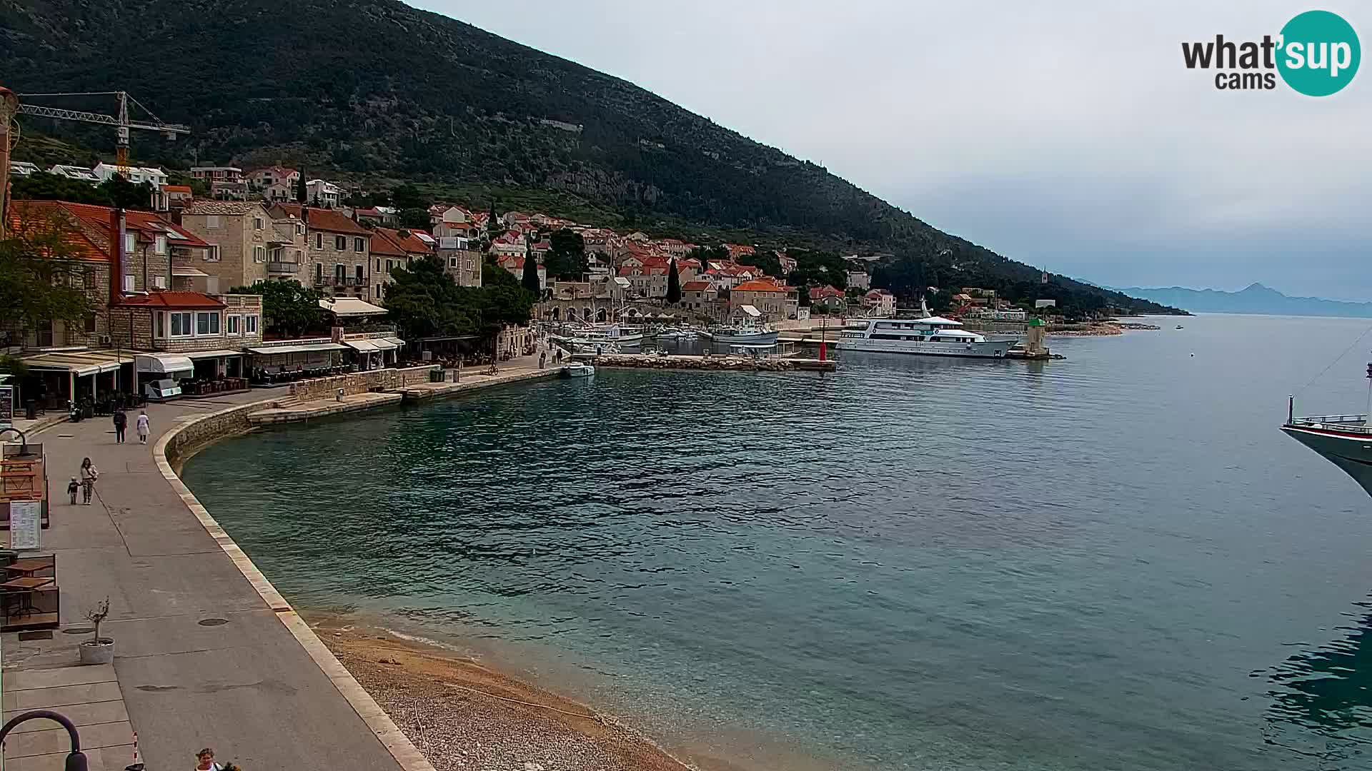 Webcam Bol Hafen & Ortszentrum – Liveblick aus Bol auf der Insel Brač