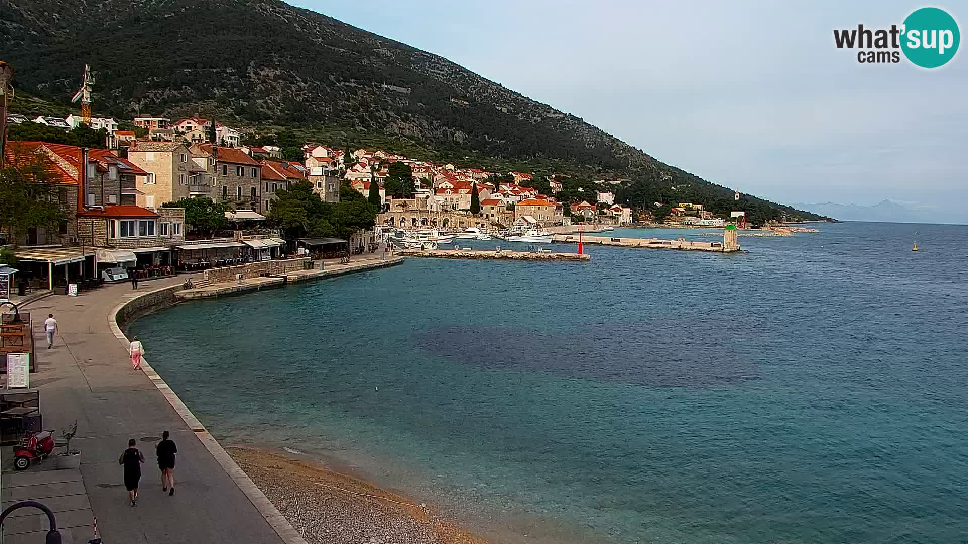 Webcam Bol centre-ville & marina – Vue en direct depuis Bol, île de Brač