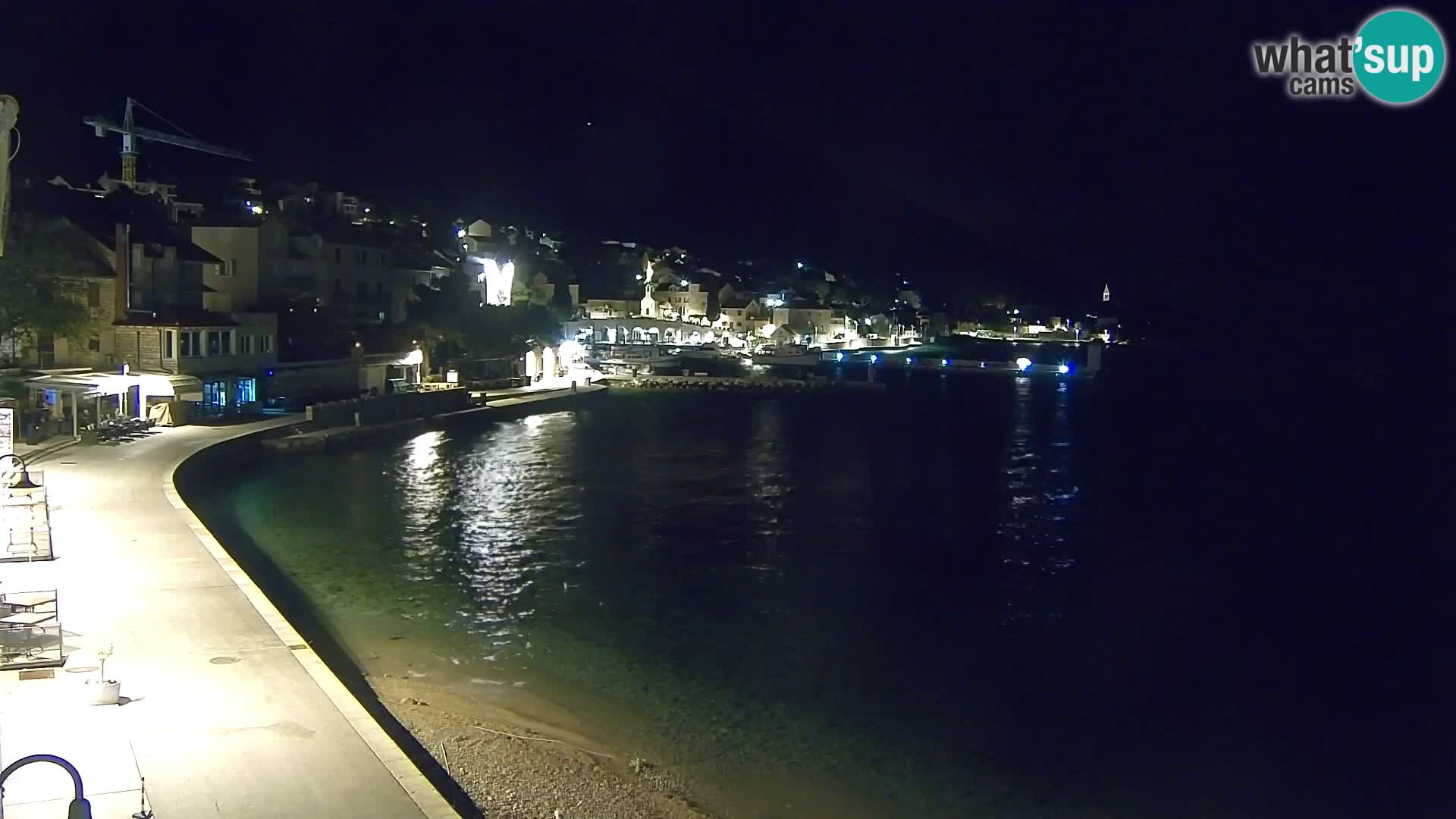 Webcam Bol Centro e Marina – Vista live dal porto di Bol