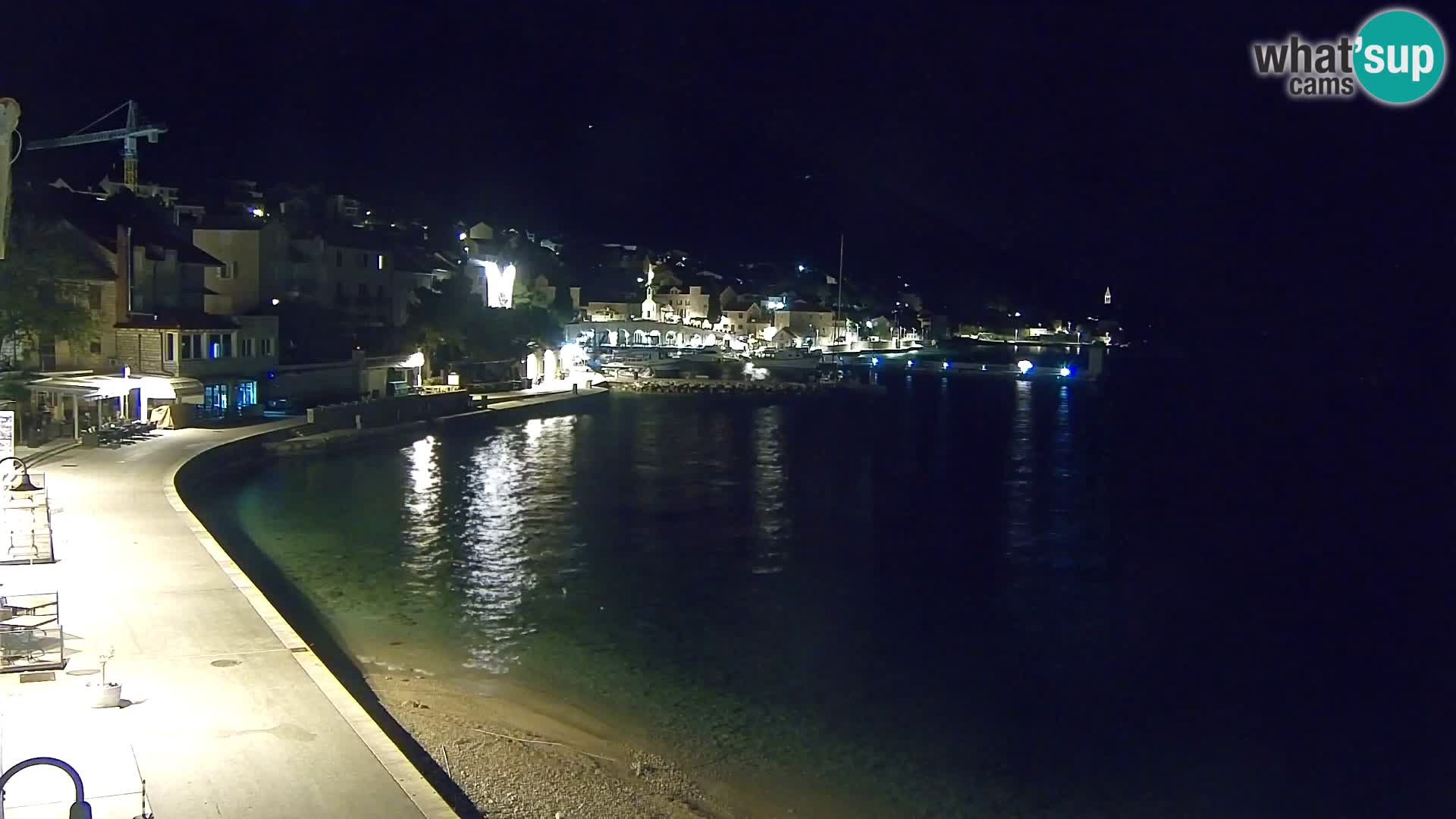 Webcam Bol Centro e Marina – Vista live dal porto di Bol