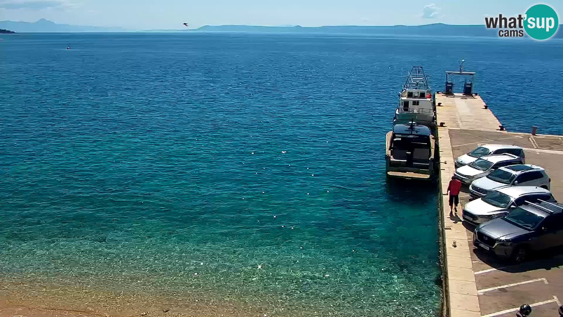 Webcam Bol Centro e Marina – Vista live dal porto di Bol