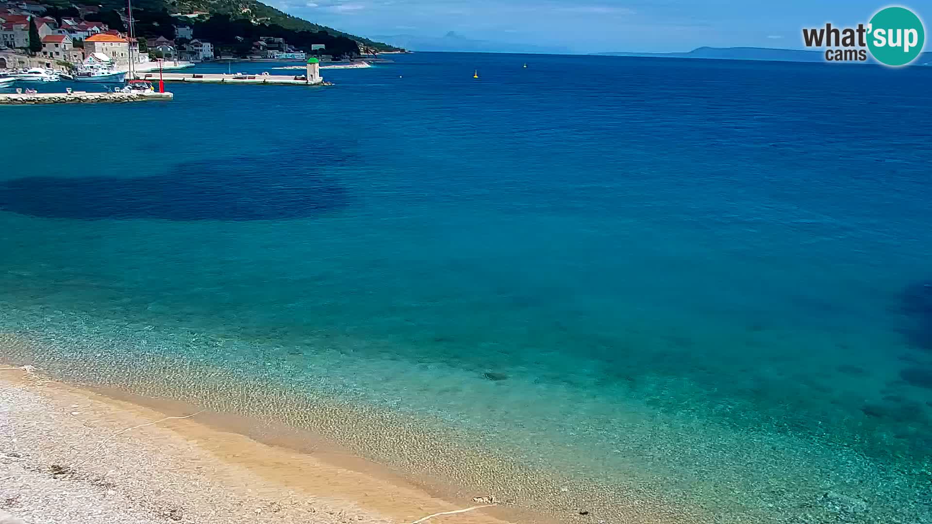 Webcam Bol Hafen & Ortszentrum – Liveblick aus Bol auf der Insel Brač