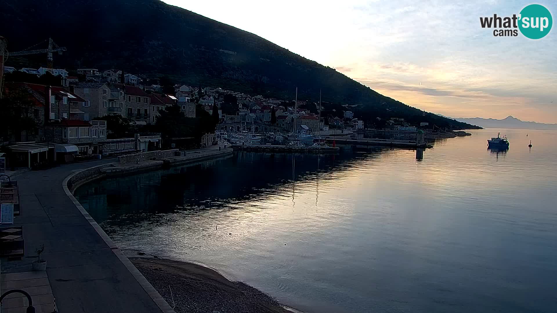 Webcam Bol Centre-Ville & Marina – Vue en direct depuis Bol, île de Brač