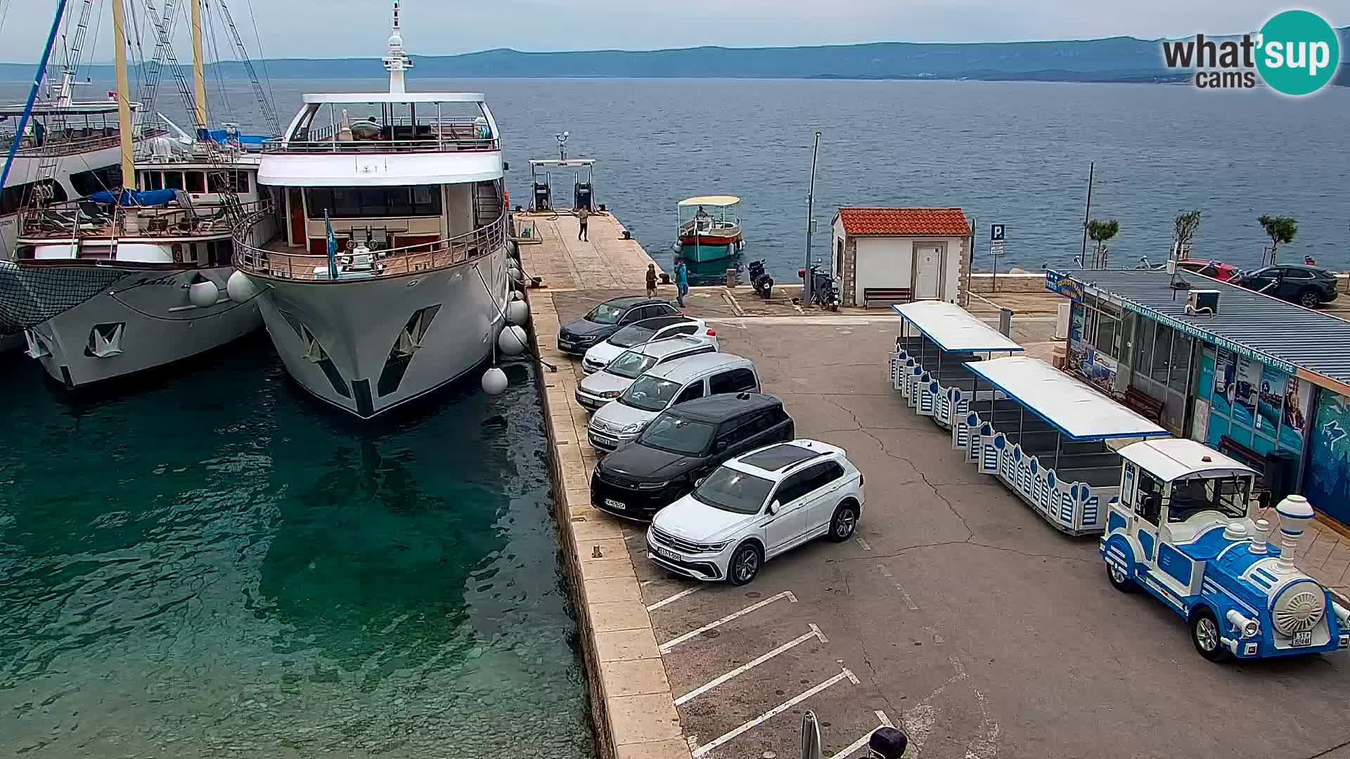 Webcam Bol centre-ville & marina – Vue en direct depuis Bol, île de Brač