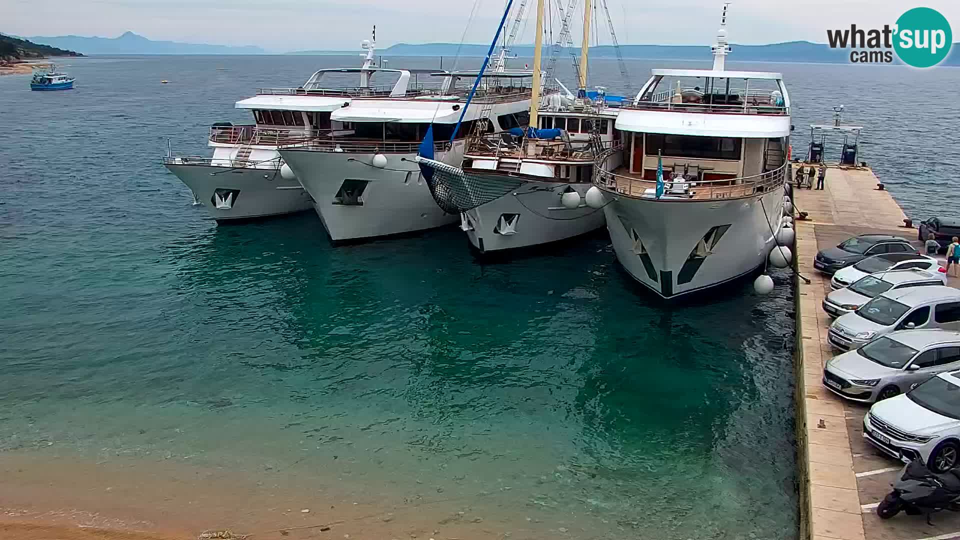 Webcam Bol centre-ville & marina – Vue en direct depuis Bol, île de Brač