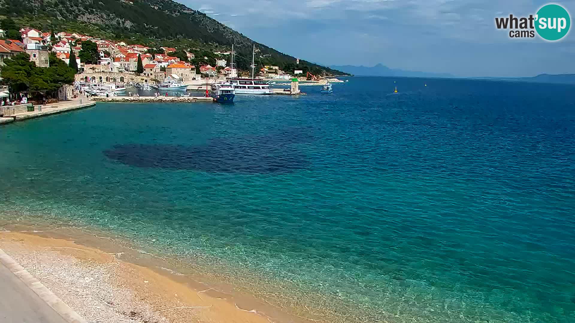 Webcam Bol Hafen & Ortszentrum – Liveblick aus Bol auf der Insel Brač
