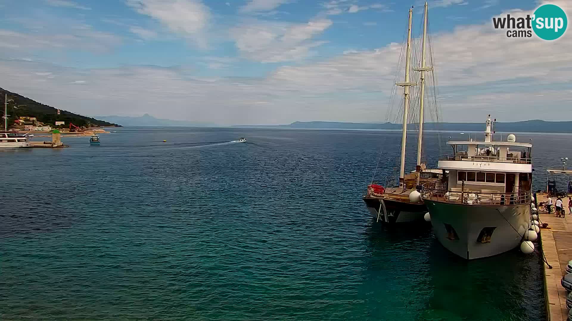 Webcam Bol centre-ville & marina – Vue en direct depuis Bol, île de Brač