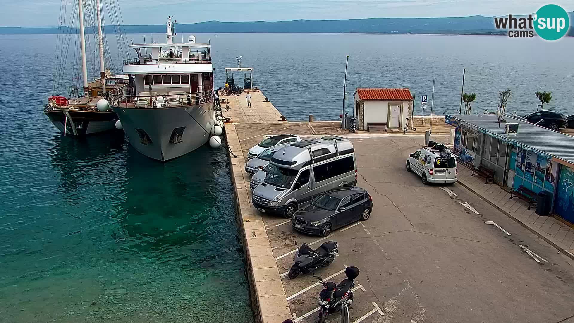 Webcam Bol Centre-Ville & Marina – Vue en direct depuis Bol, île de Brač