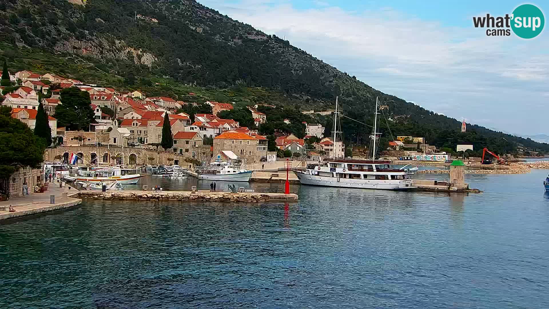 Webcam Bol centre-ville & marina – Vue en direct depuis Bol, île de Brač