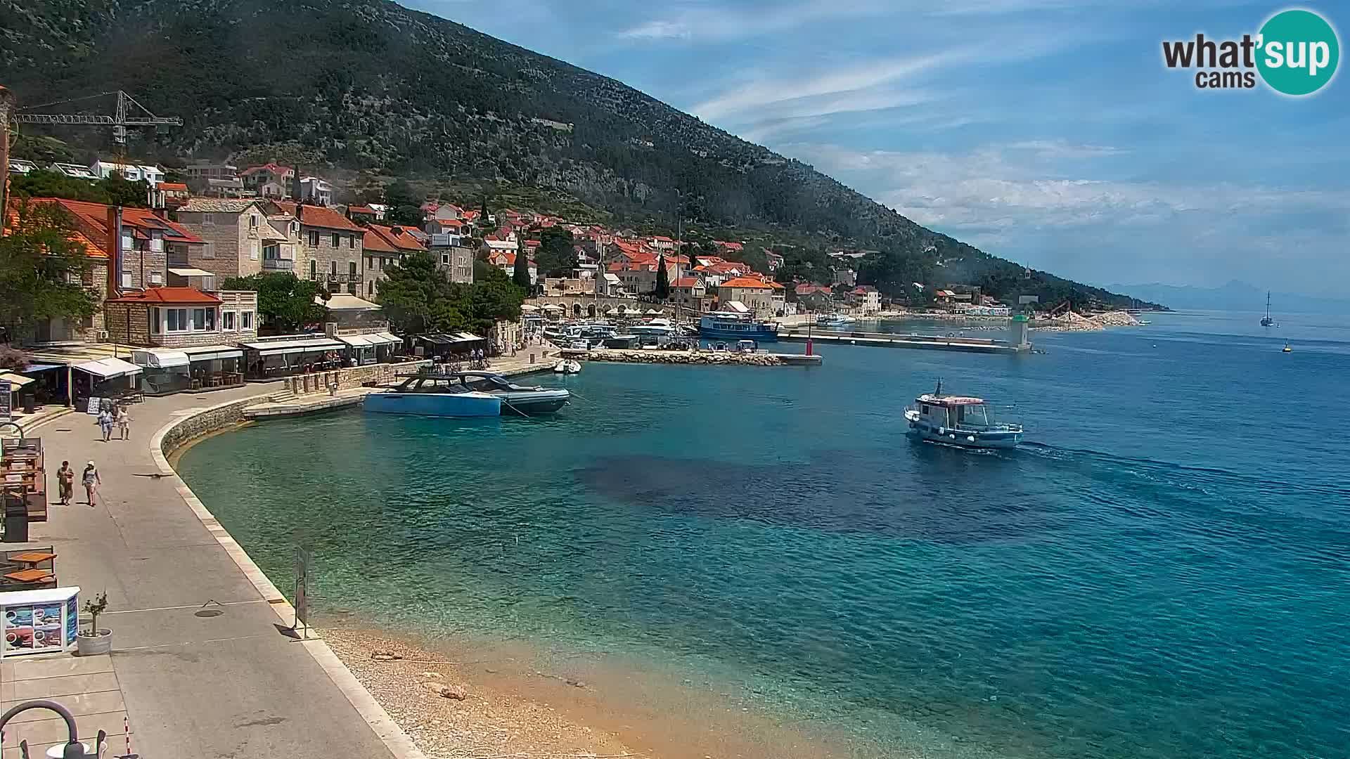Webcam Bol Hafen & Ortszentrum – Liveblick aus Bol auf der Insel Brač