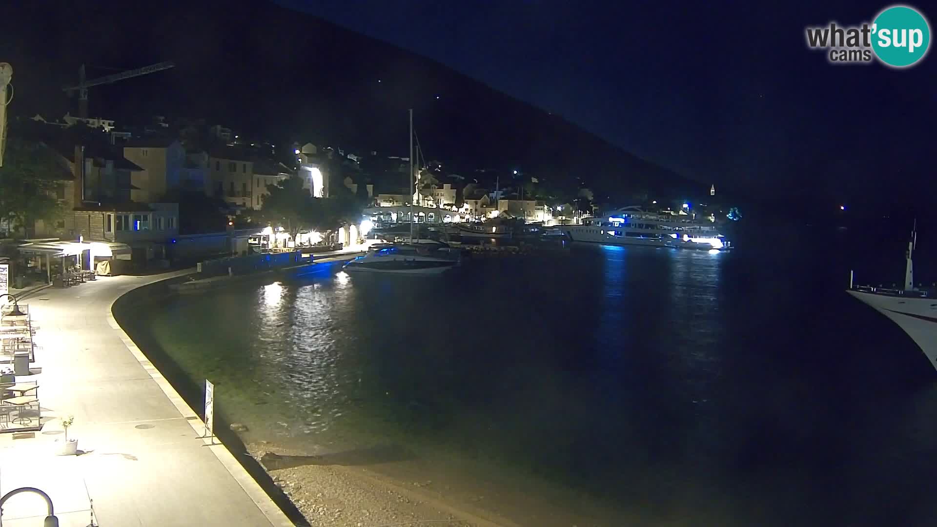 Webcam Bol Centre-Ville & Marina – Vue en direct depuis Bol, île de Brač