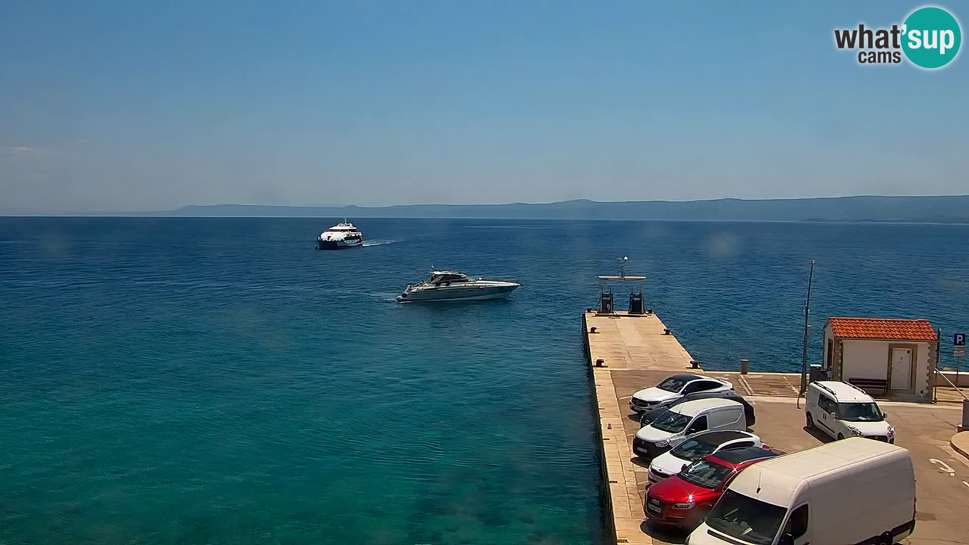 Webcam Bol centre-ville & marina – Vue en direct depuis Bol, île de Brač