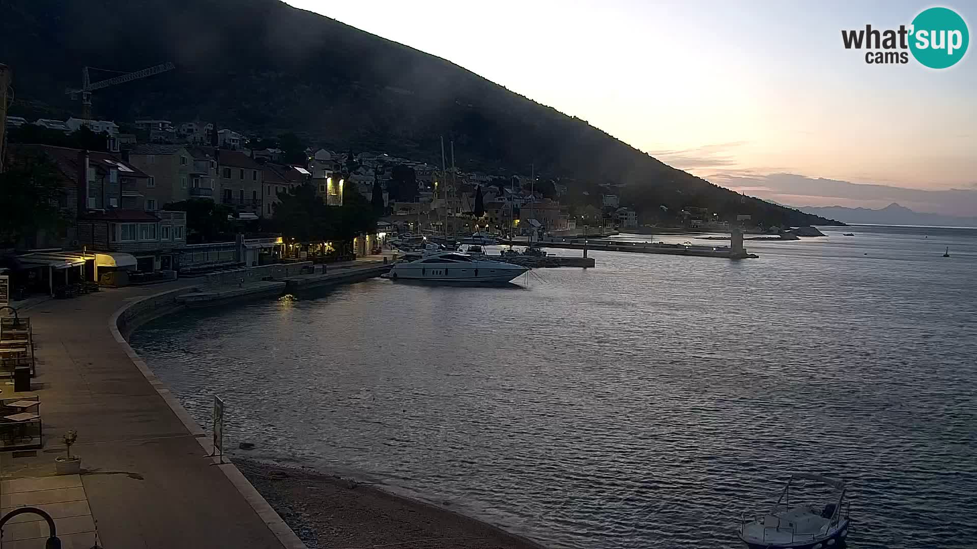 Webcam Bol Centre-Ville & Marina – Vue en direct depuis Bol, île de Brač