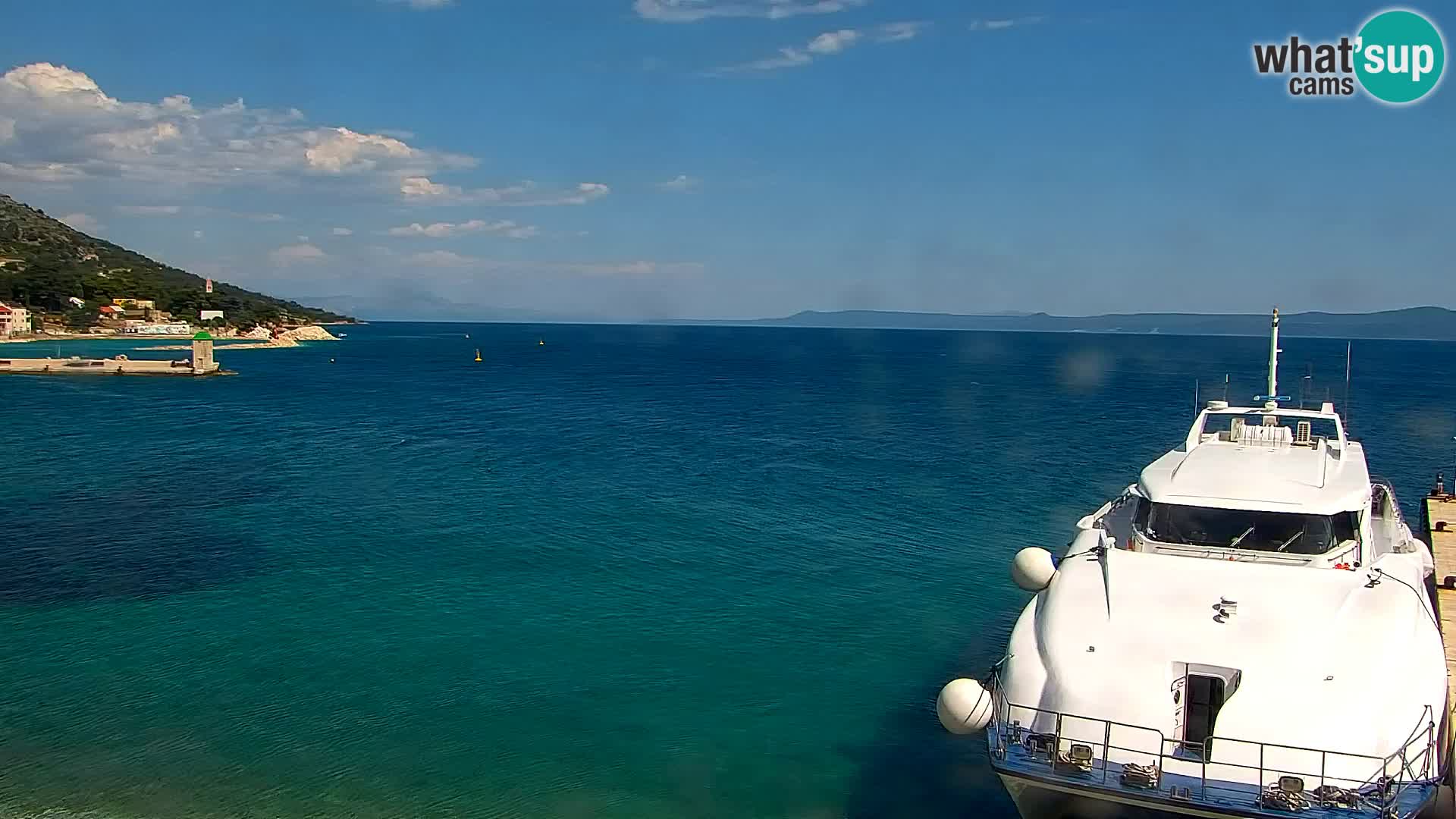 Webcam Bol Centre-Ville & Marina – Vue en direct depuis Bol, île de Brač