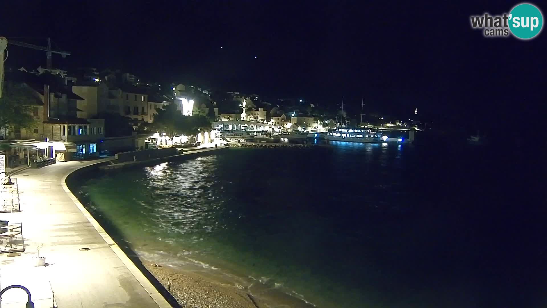 Webcam Bol Centre-Ville & Marina – Vue en direct depuis Bol, île de Brač