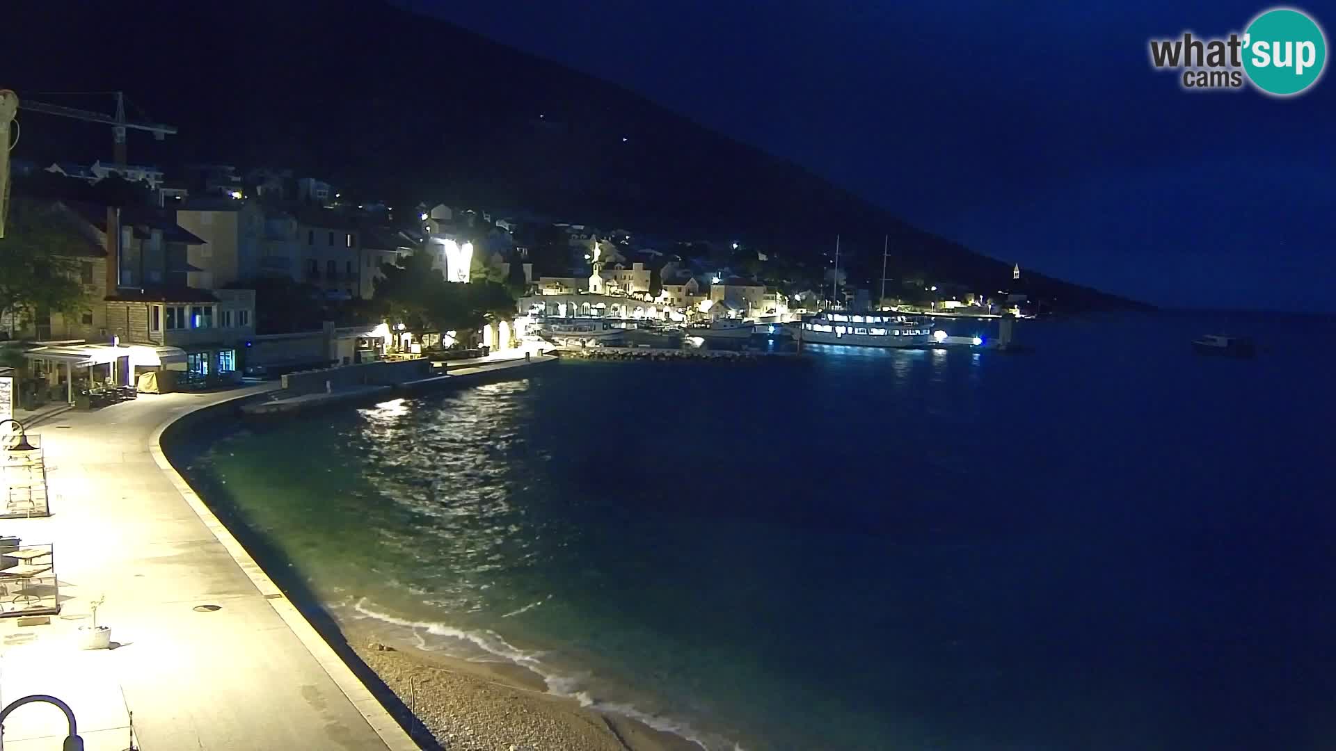 Webcam Bol Centre-Ville & Marina – Vue en direct depuis Bol, île de Brač