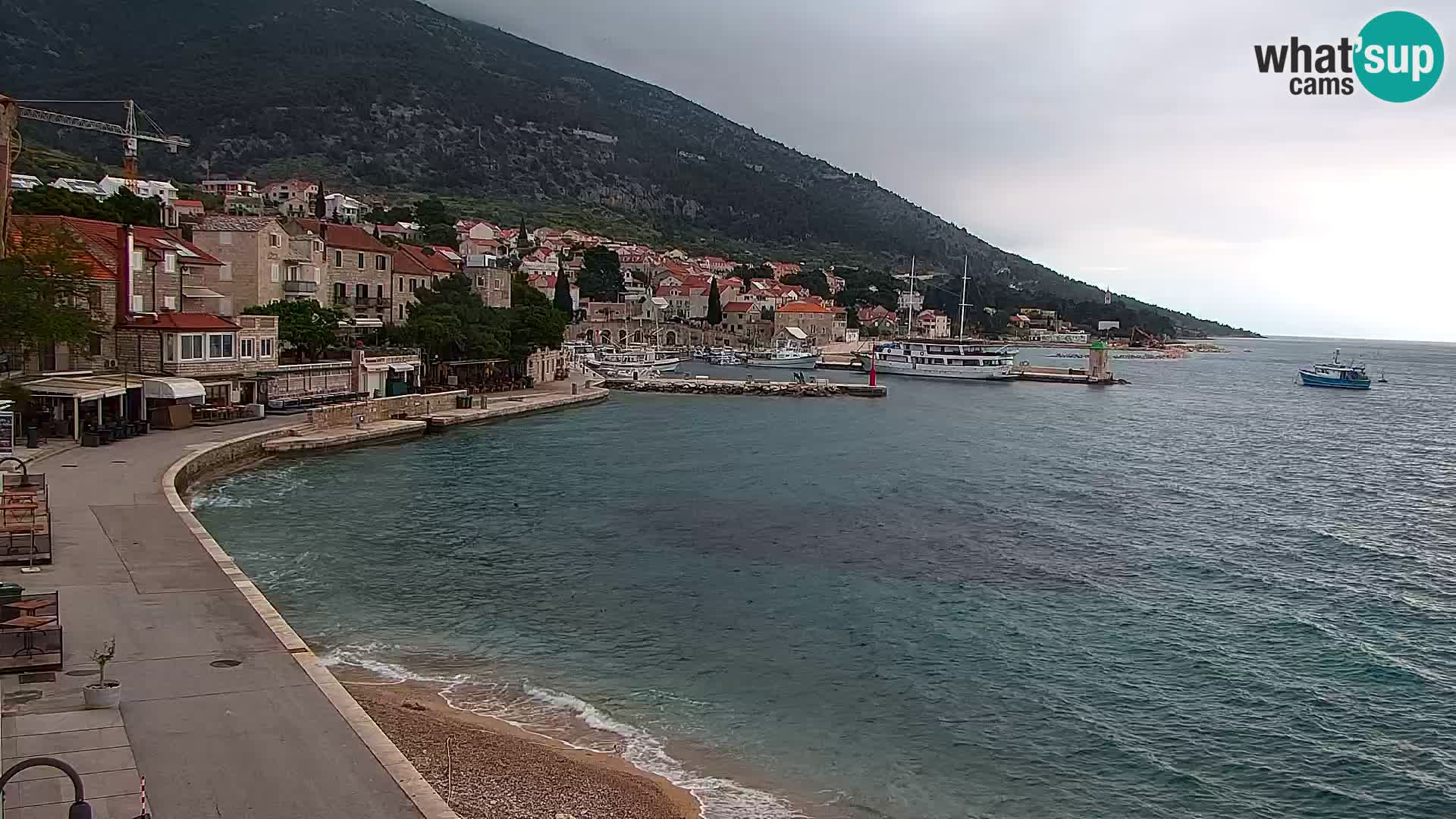 Webcam Bol Hafen & Ortszentrum – Liveblick aus Bol auf der Insel Brač
