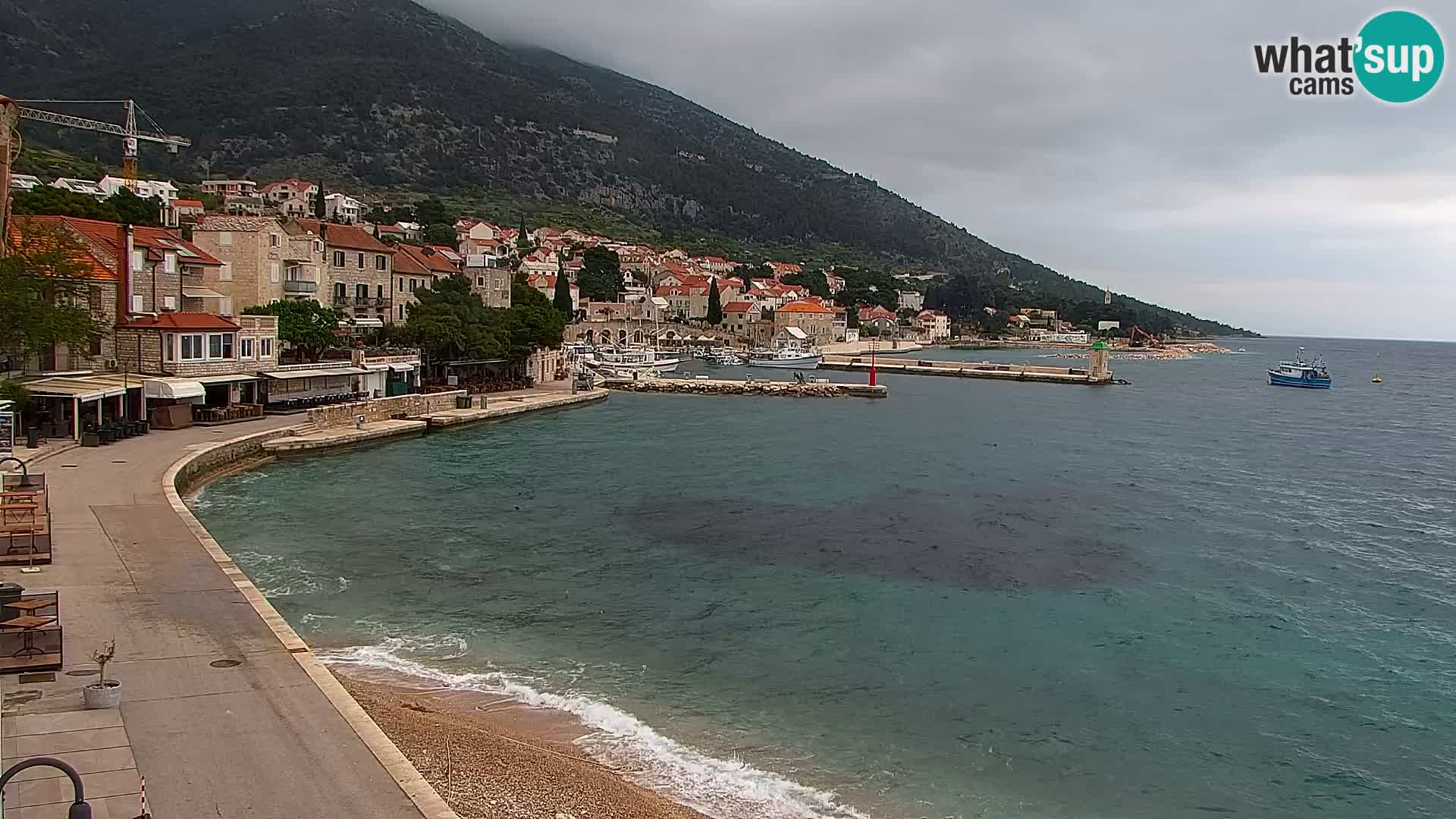 Webcam Bol Hafen & Ortszentrum – Liveblick aus Bol auf der Insel Brač
