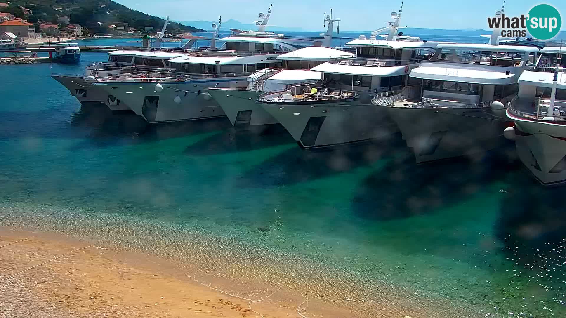 Webcam Bol Hafen & Ortszentrum – Liveblick aus Bol auf der Insel Brač